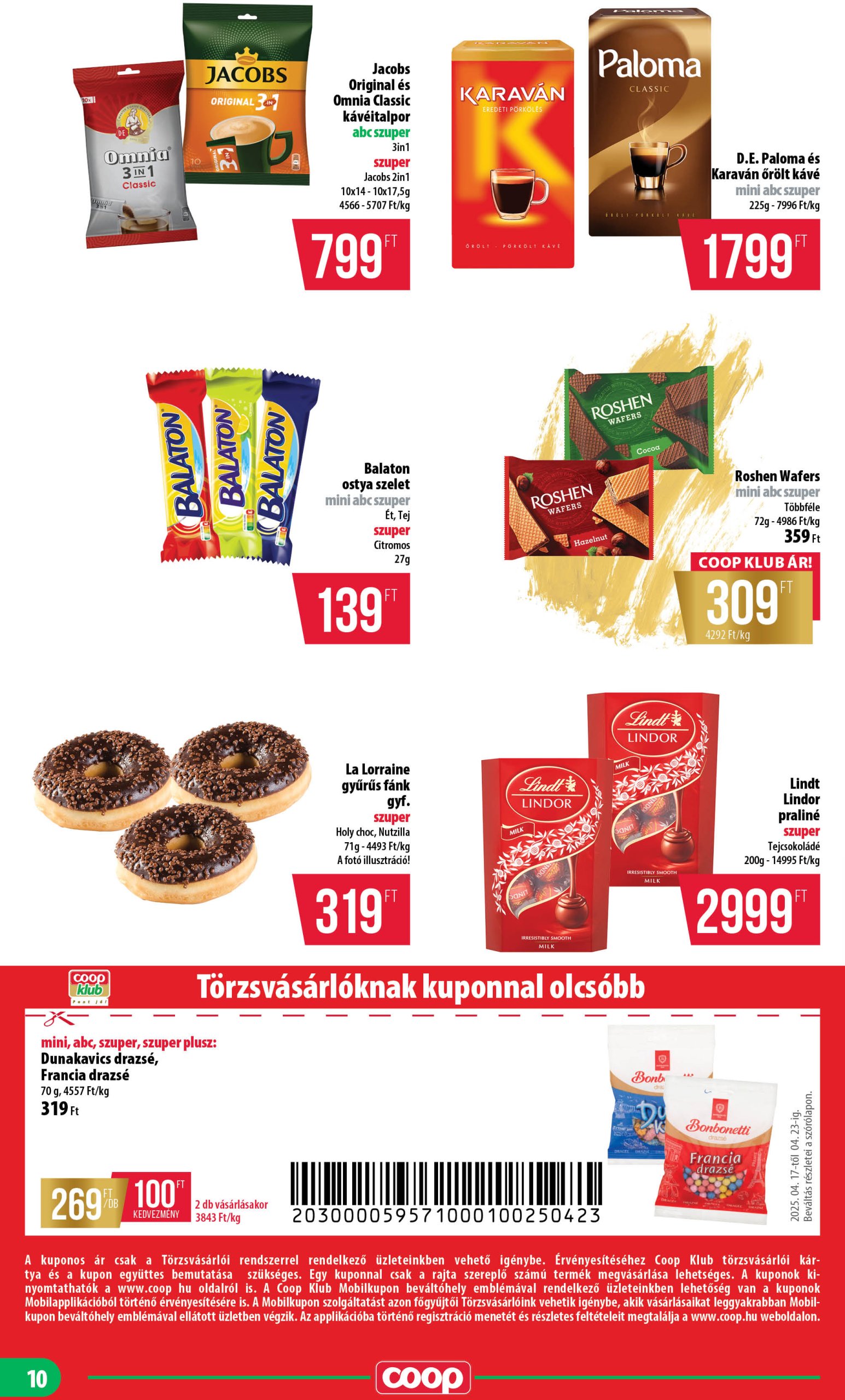 coop - Coop - Mecsek - Mini Abc Szuper akciós újság, érvényes 04.17. - 04.23. - page: 10