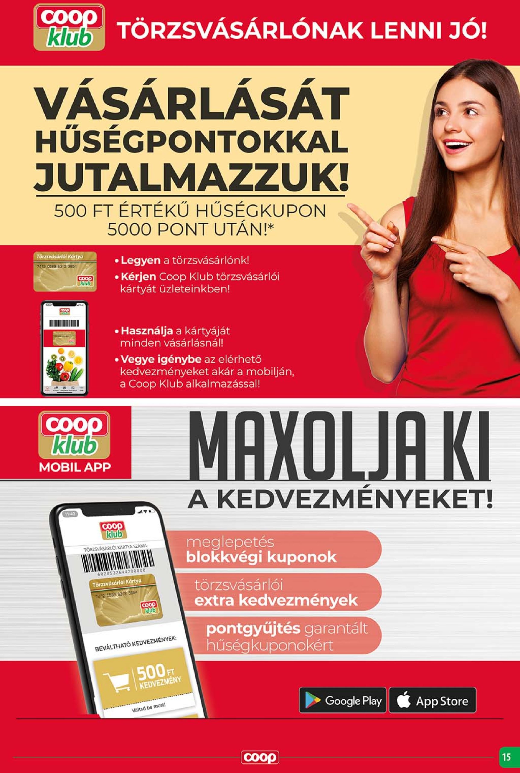 coop - Coop - Szuper Plusz akciós újság, érvényes 04.24. - 04.30. - page: 15