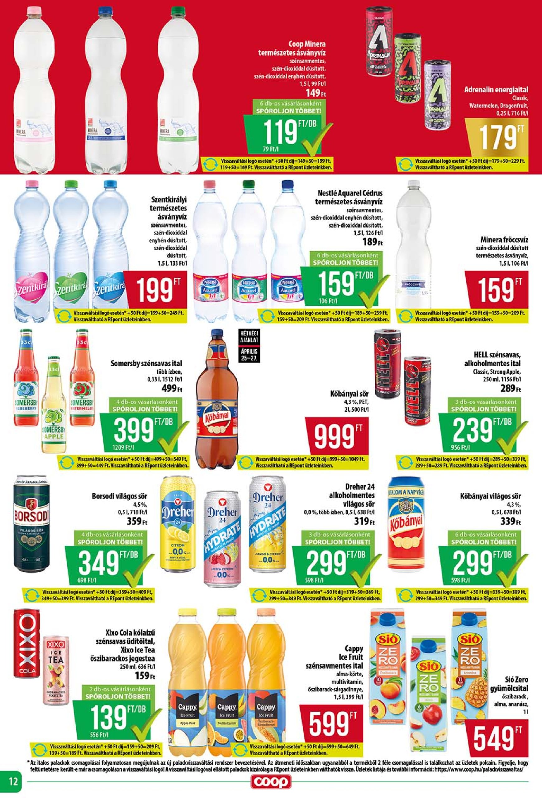 coop - Coop - Szuper Plusz akciós újság, érvényes 04.24. - 04.30. - page: 12