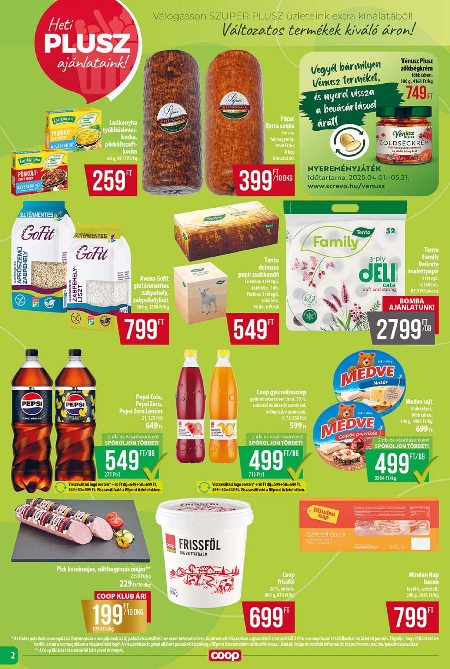 coop - Coop - Szuper Plusz akciós újság, érvényes 04.24. - 04.30. - page: 2