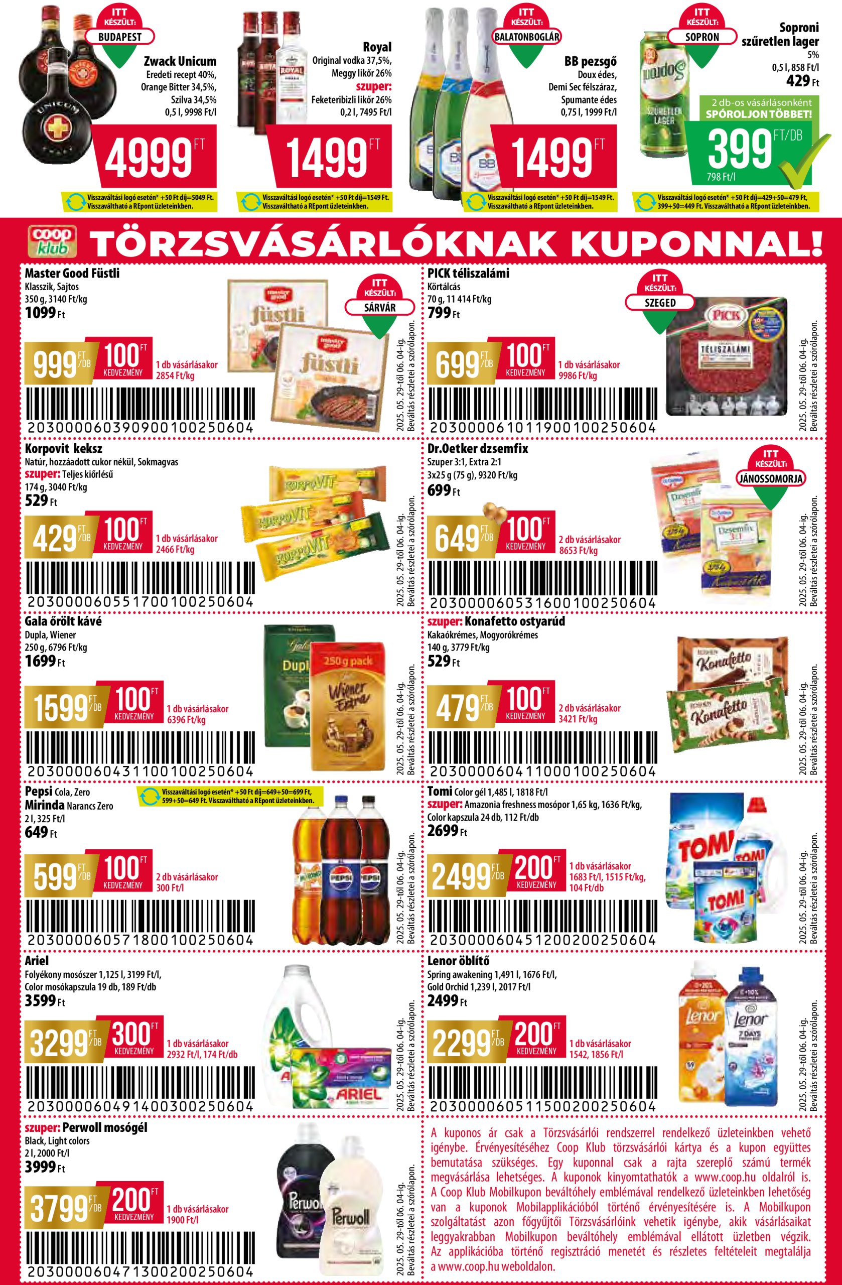 coop - Coop - Abc-Szuper akciós újság, érvényes 05.29. - 06.04. - page: 8