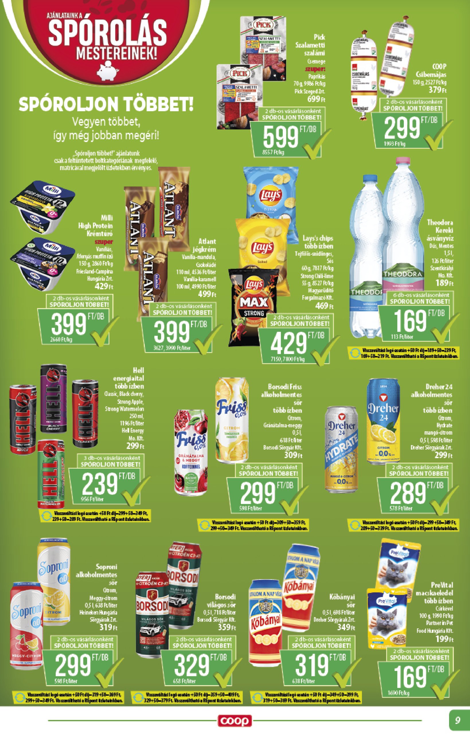 coop - Coop - Alföld akciós újság, érvényes 06.12. - 06.18. - page: 9
