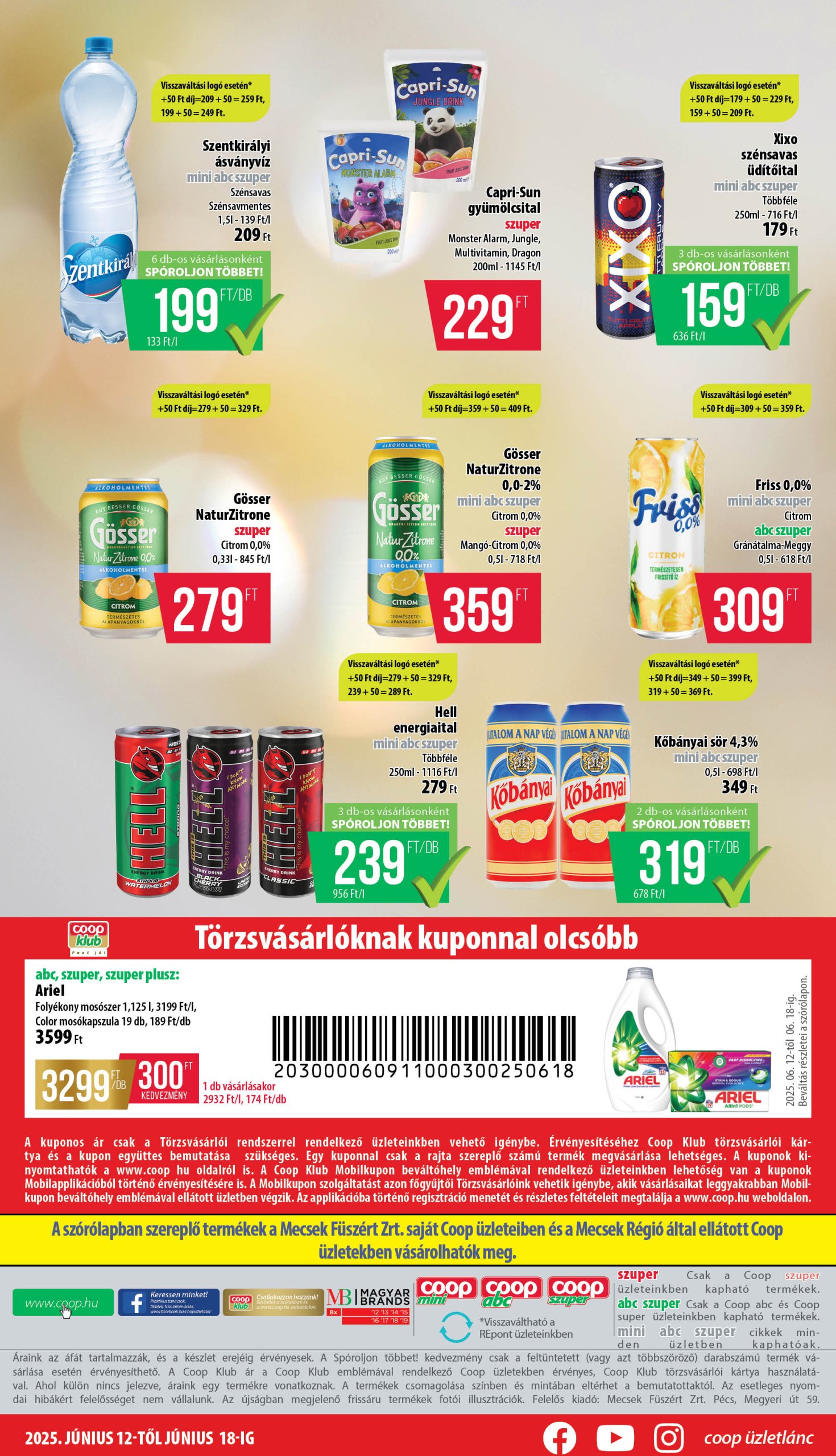 coop - Coop - Mecsek akciós újság, érvényes 06.12. - 06.18. - page: 8