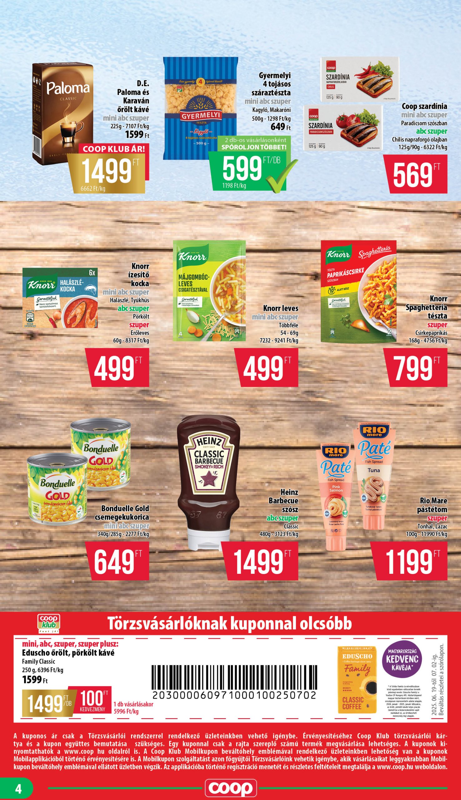 coop - Coop - Nyírzem/Szabolcs Coop akciós újság, érvényes 06.19. - 07.02. - page: 4