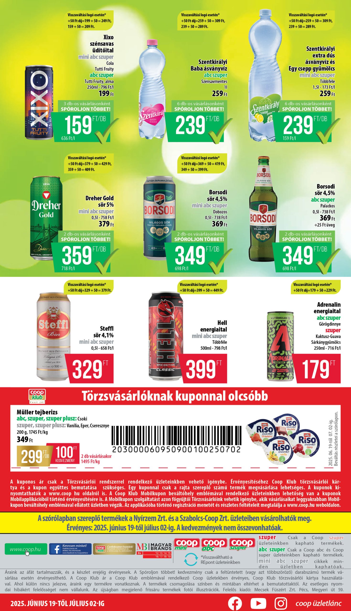 coop - Coop - Nyírzem/Szabolcs Coop akciós újság, érvényes 06.19. - 07.02. - page: 8