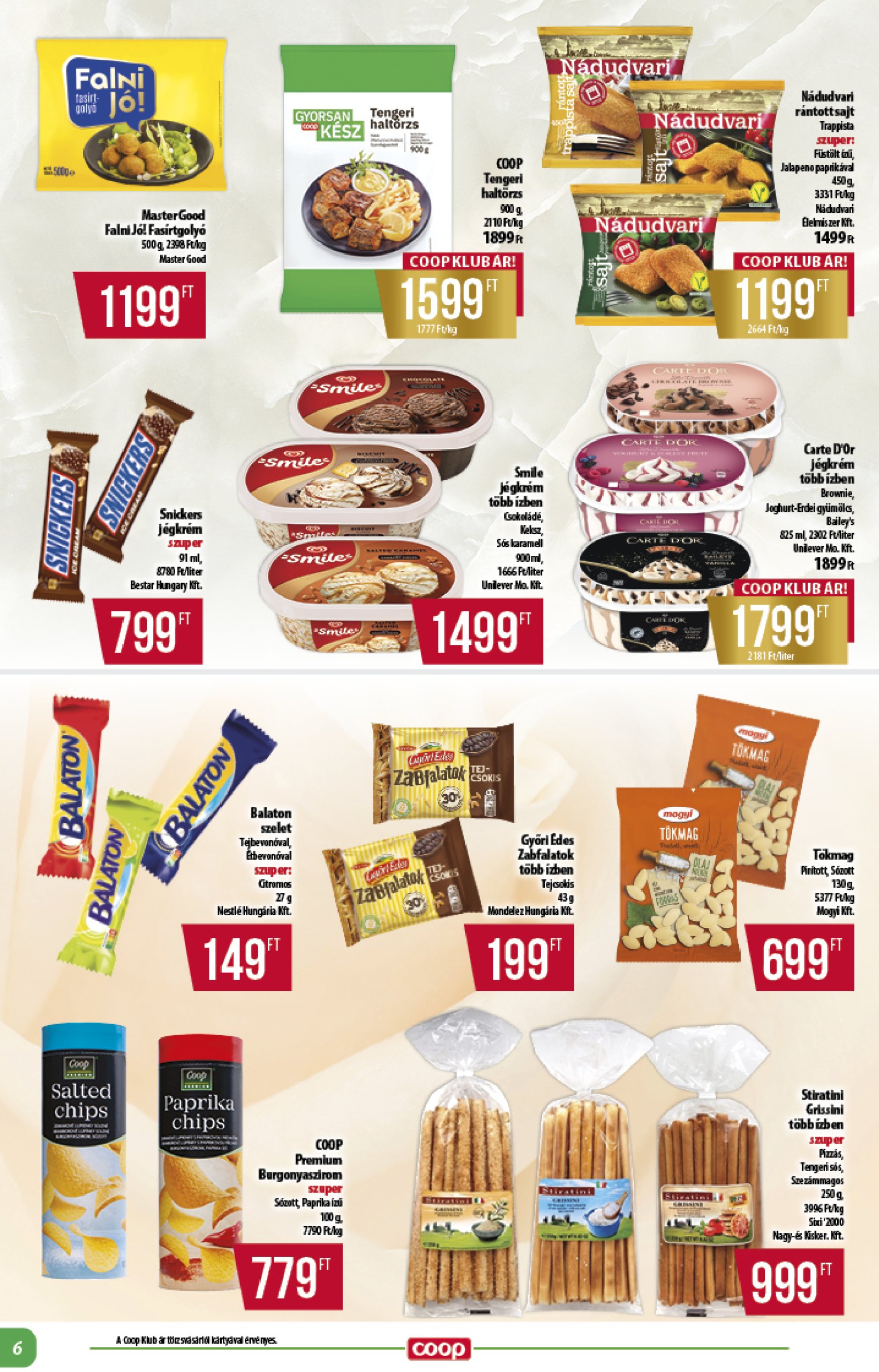 coop - Coop - Alföld akciós újság, érvényes 06.19. - 06.25. - page: 6