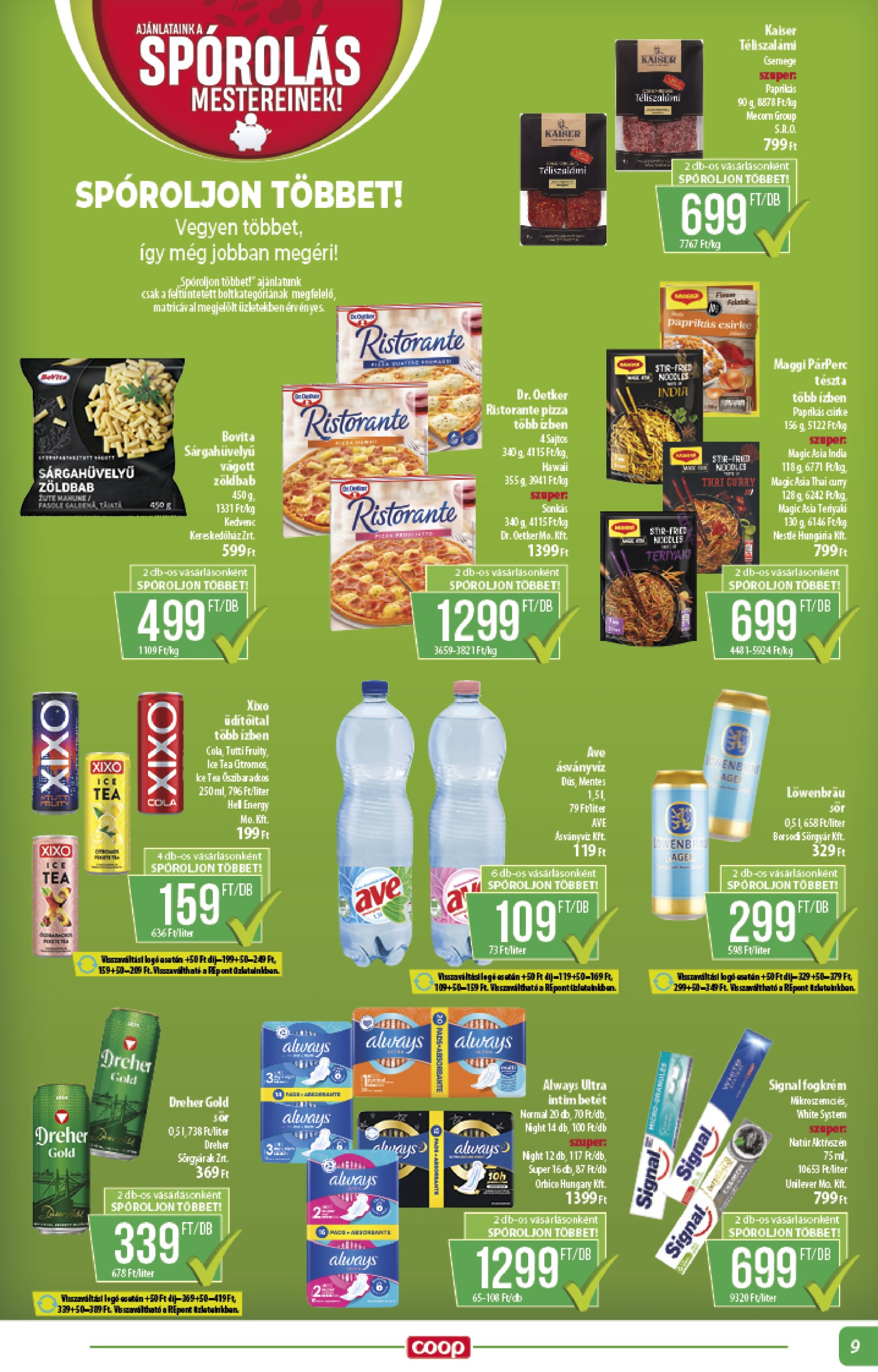 coop - Coop - Alföld akciós újság, érvényes 06.19. - 06.25. - page: 9