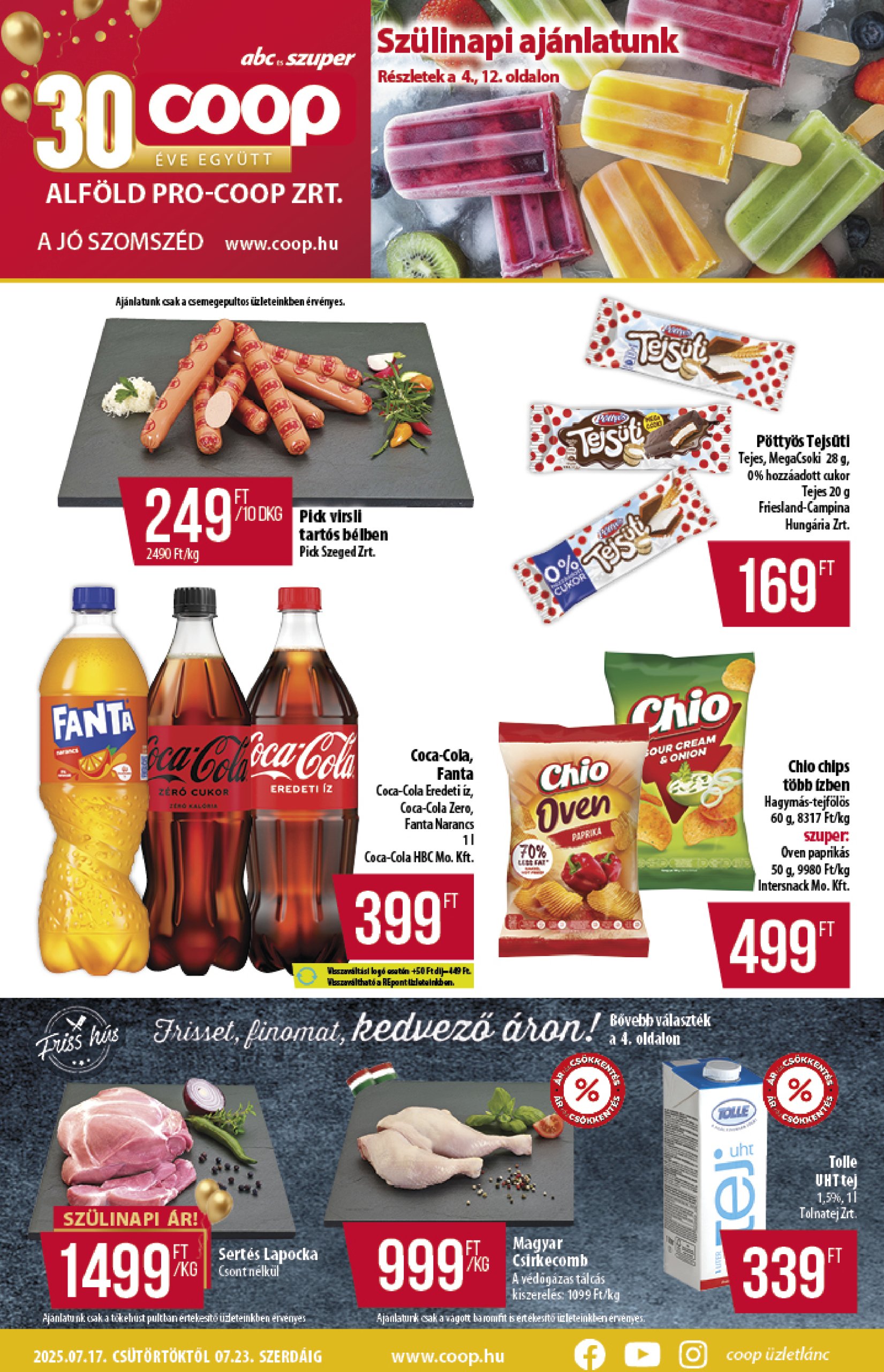 coop - Coop - Abc Szuper Alföld akciós újság, érvényes 07.17. - 07.23.