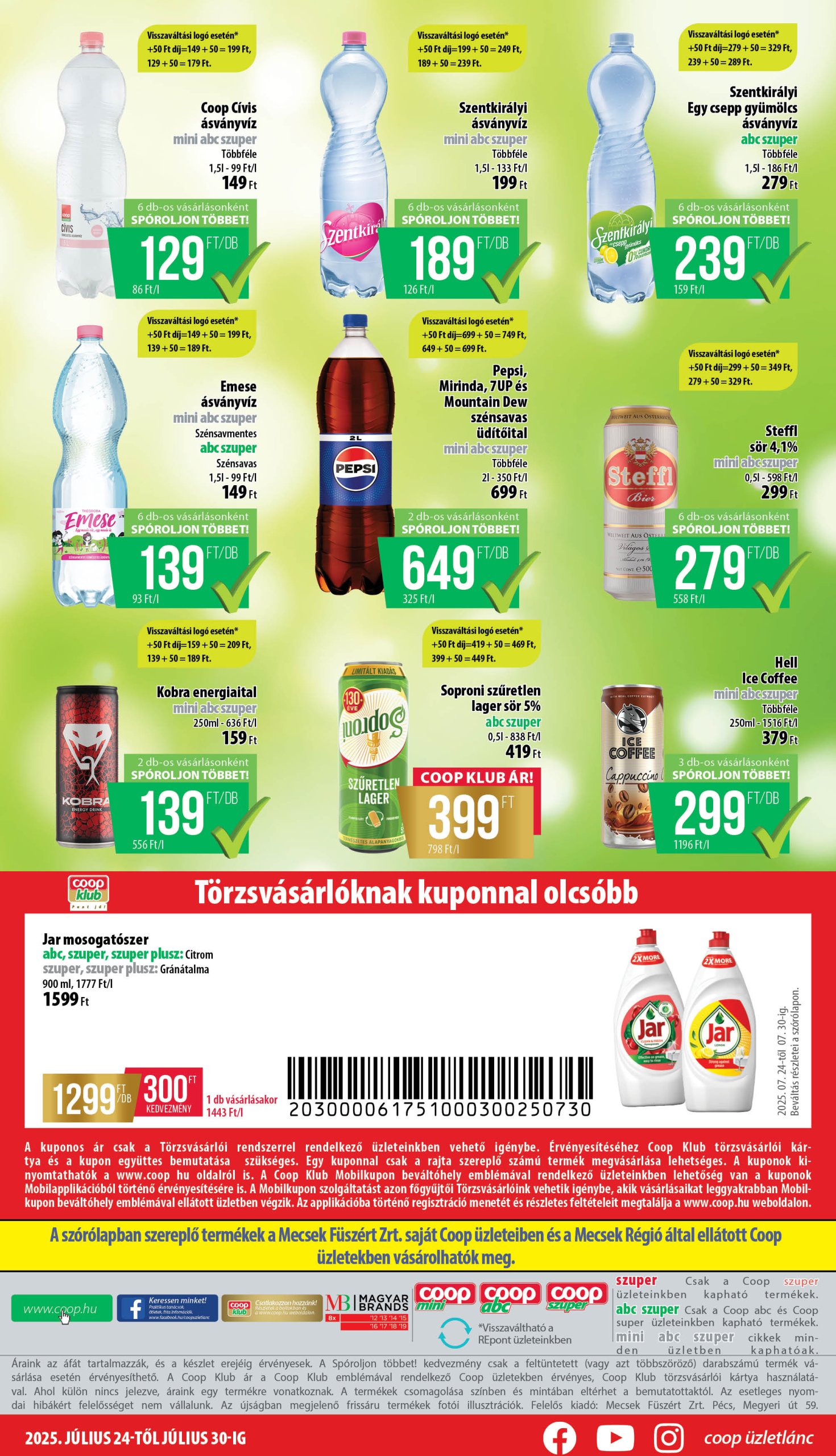 coop - Coop - Mecsek akciós újság, érvényes 07.24. - 07.30. - page: 8