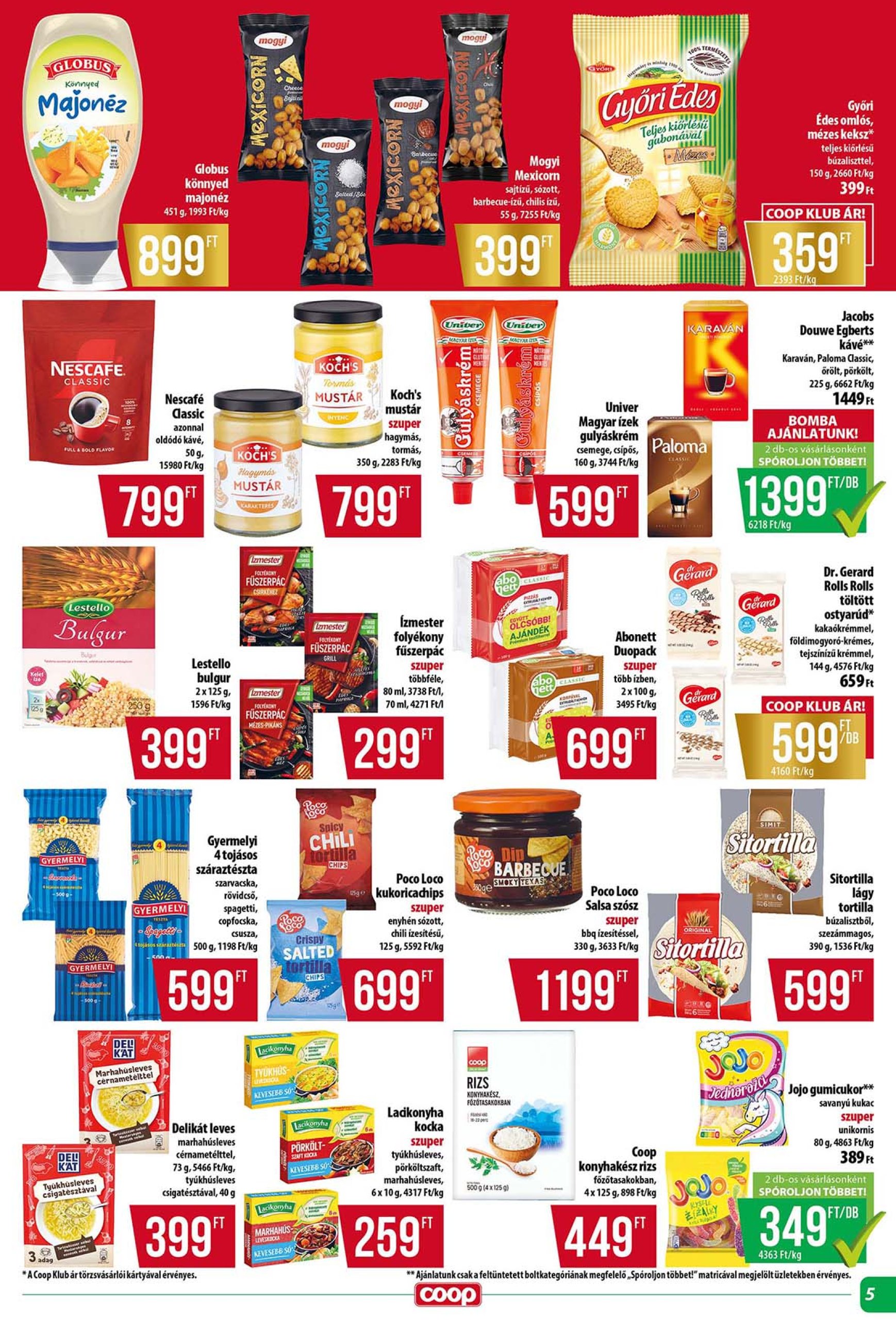 coop - Coop - Tisza - Abc-Szuper akciós újság, érvényes 07.24. - 07.30. - page: 5