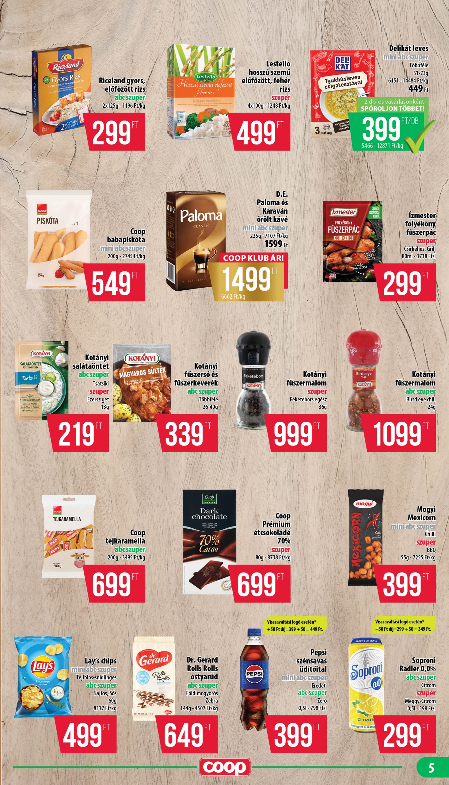 coop - Coop - Nyírzem/Szabolcs Coop akciós újság, érvényes 07.24. - 07.30. - page: 5