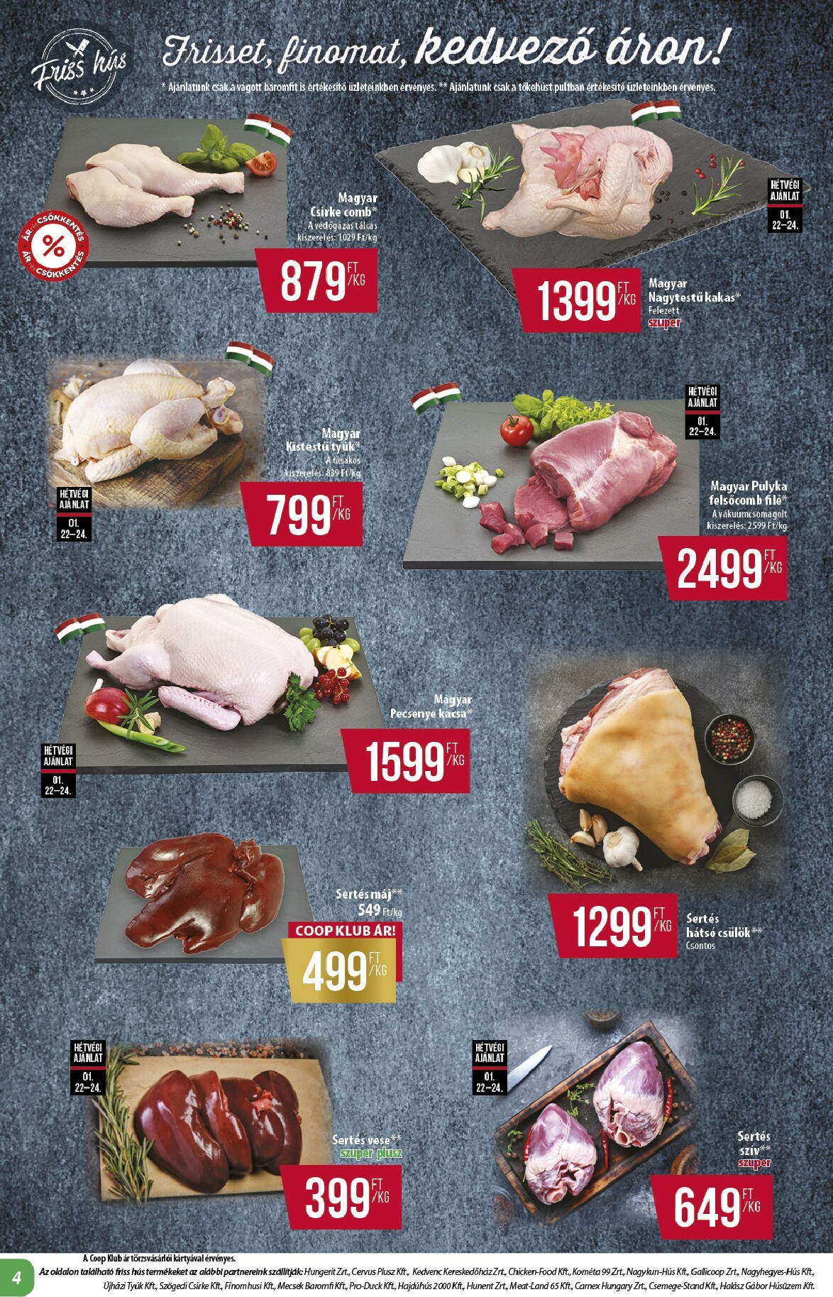coop - Coop - Alföld akciós újság, érvényes 01.22. - 01.28. - page: 4