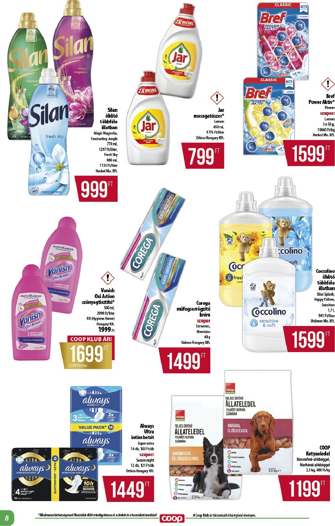 coop - Coop - Alföld akciós újság, érvényes 01.22. - 01.28. - page: 8