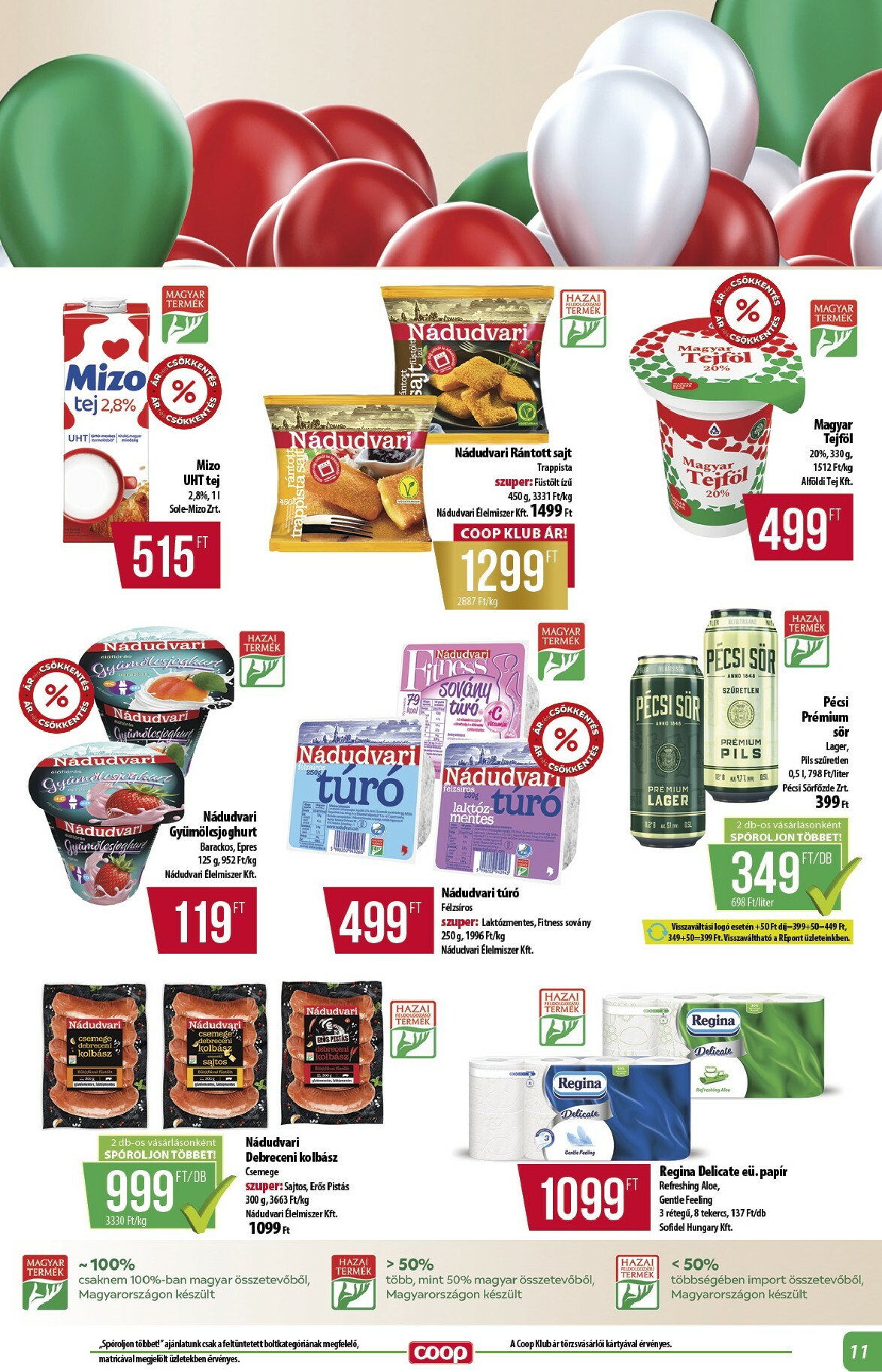 coop - Coop - Alföld akciós újság, érvényes 01.22. - 01.28. - page: 11