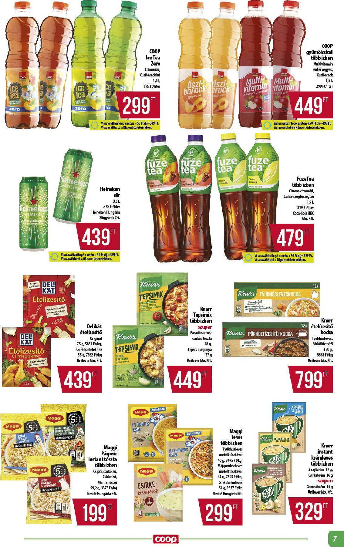 coop - Coop - Alföld akciós újság, érvényes 01.22. - 01.28. - page: 7