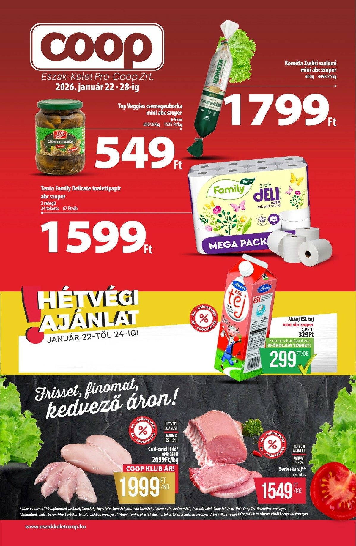 coop - Coop - Észak-Kelet akciós újság, érvényes 01.22. - 01.28.