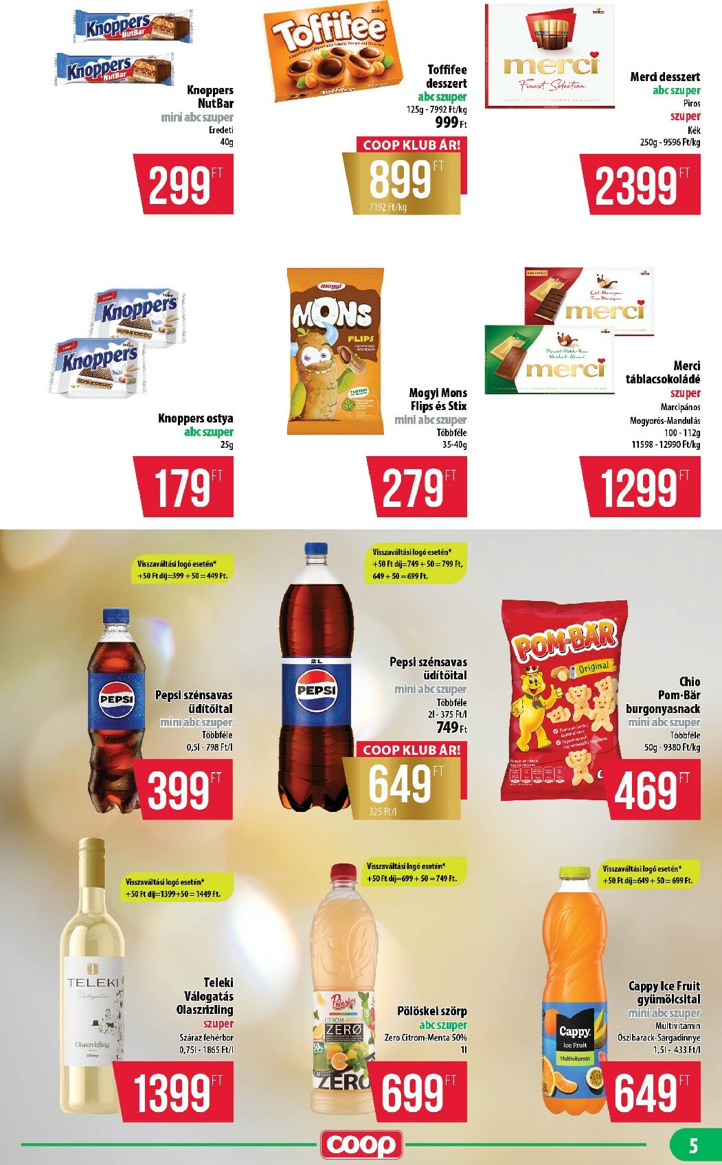 coop - Coop - Nyírzem/Szabolcs Coop akciós újság, érvényes 01.22. - 01.28. - page: 5
