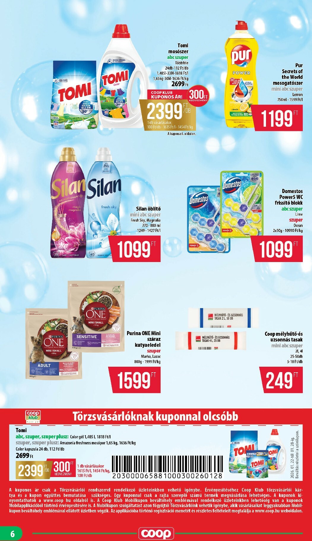 coop - Coop - Nyírzem/Szabolcs Coop akciós újság, érvényes 01.22. - 01.28. - page: 6