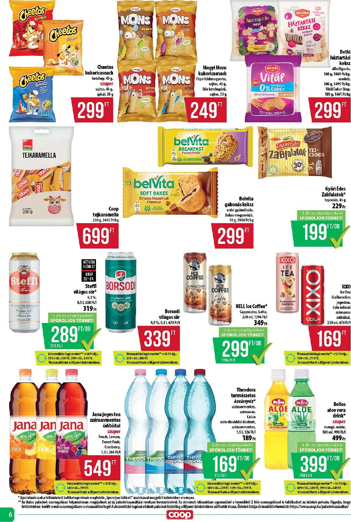 coop - Coop - Tisza - Abc-Szuper akciós újság, érvényes 01.22. - 01.28. - page: 6