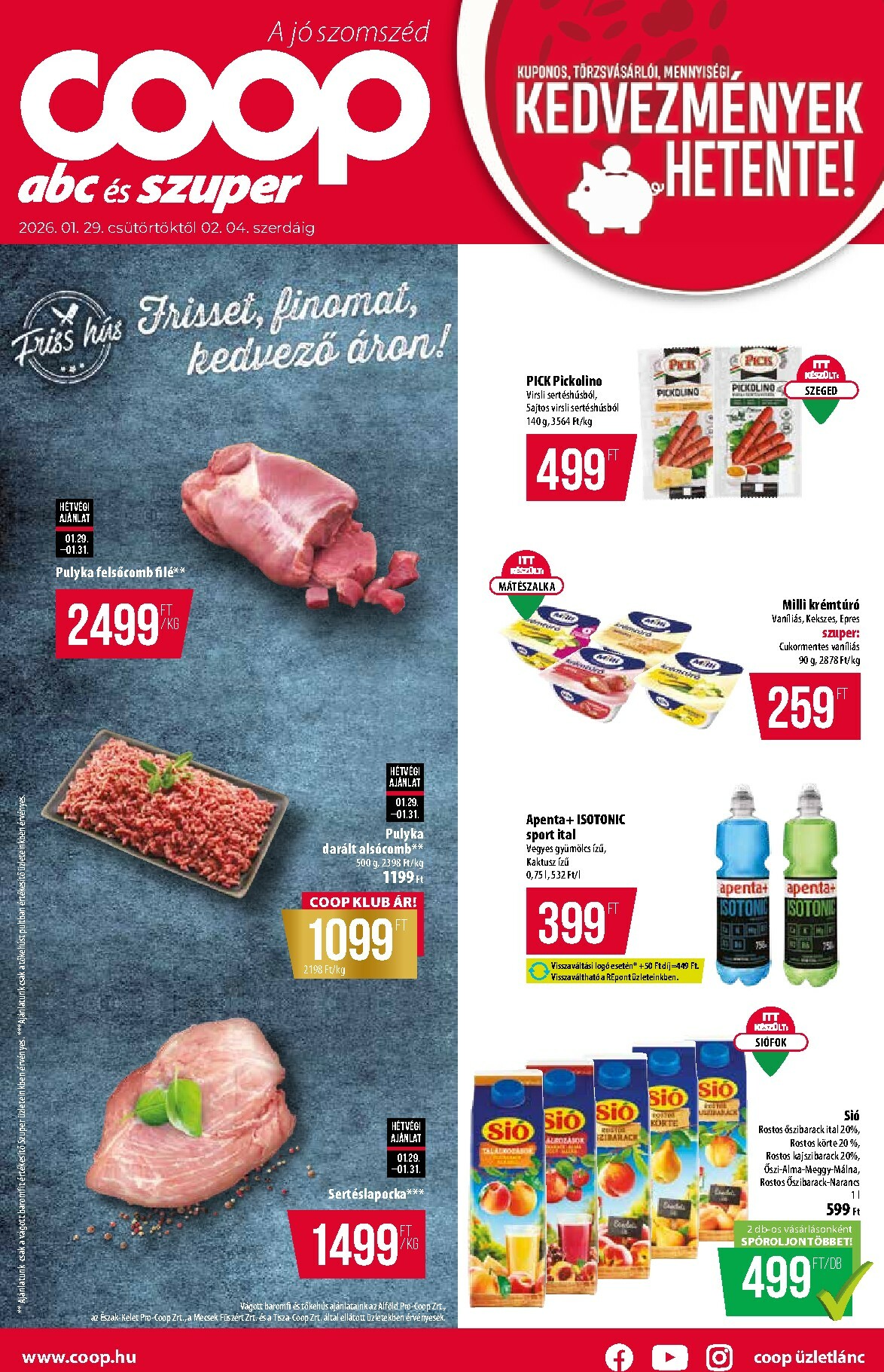 coop - Coop - Abc-Szuper akciós újság, érvényes 01.29. - 02.04.