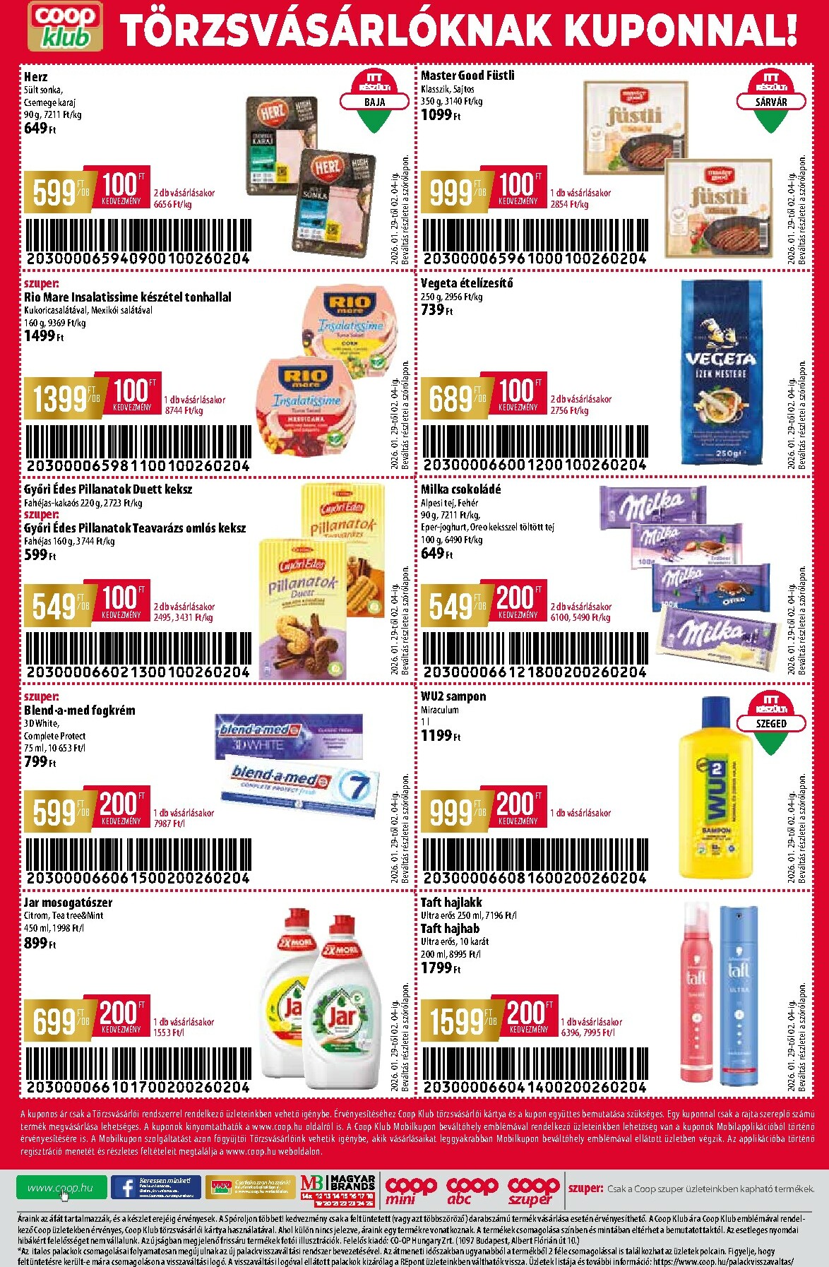 coop - Coop - Abc-Szuper akciós újság, érvényes 01.29. - 02.04. - page: 8