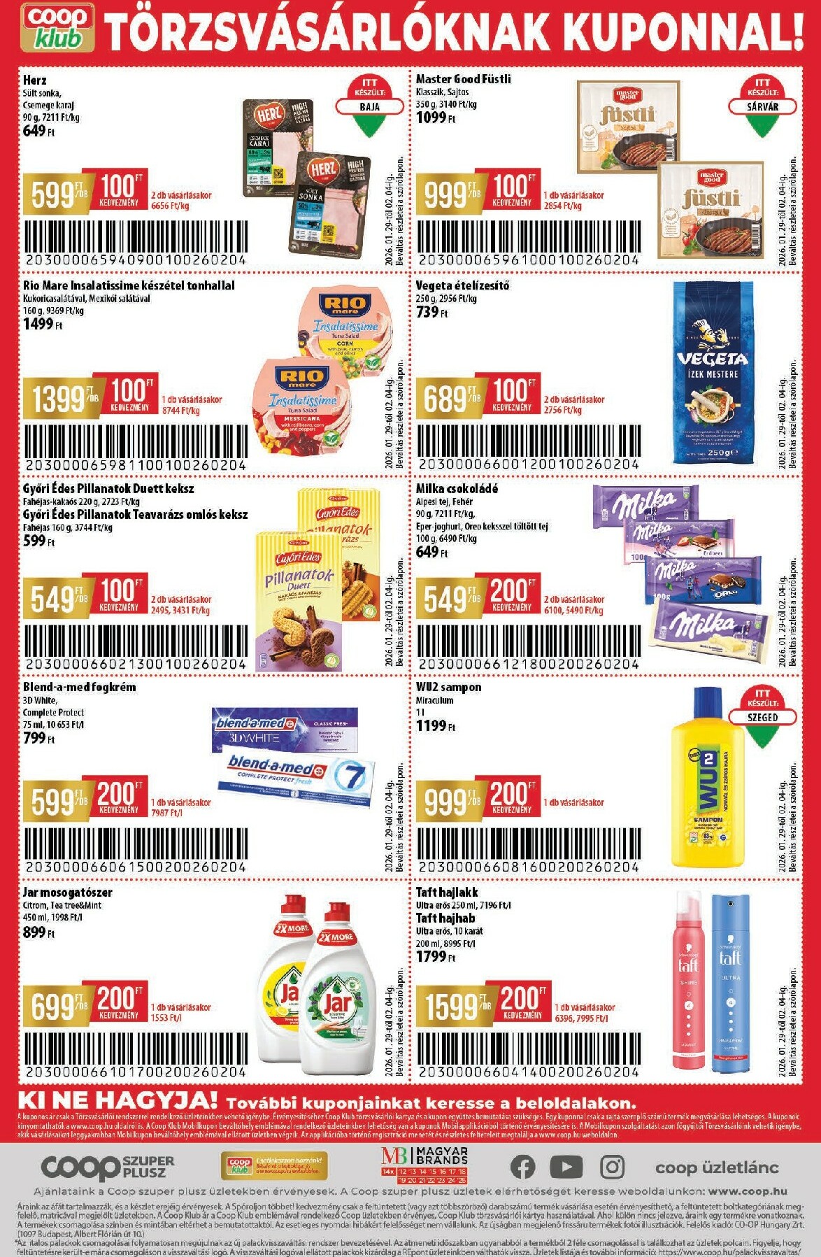 coop - Coop - Szuper Plusz Tisza akciós újság, érvényes 01.29. - 02.04. - page: 12