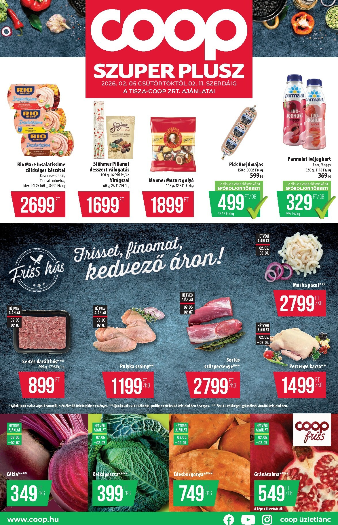 coop - Coop - Szuper Plusz Tisza akciós újság, érvényes 2026.02.05. - 2026.02.11.