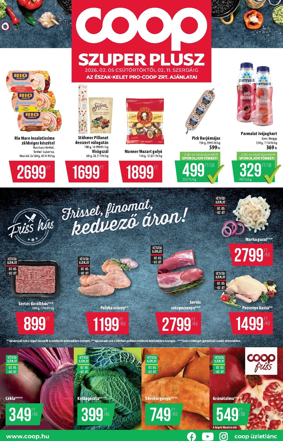 coop - Coop - Szuper Plusz Észak-Kelet akciós újság, érvényes 2026.02.05. - 2026.02.11.