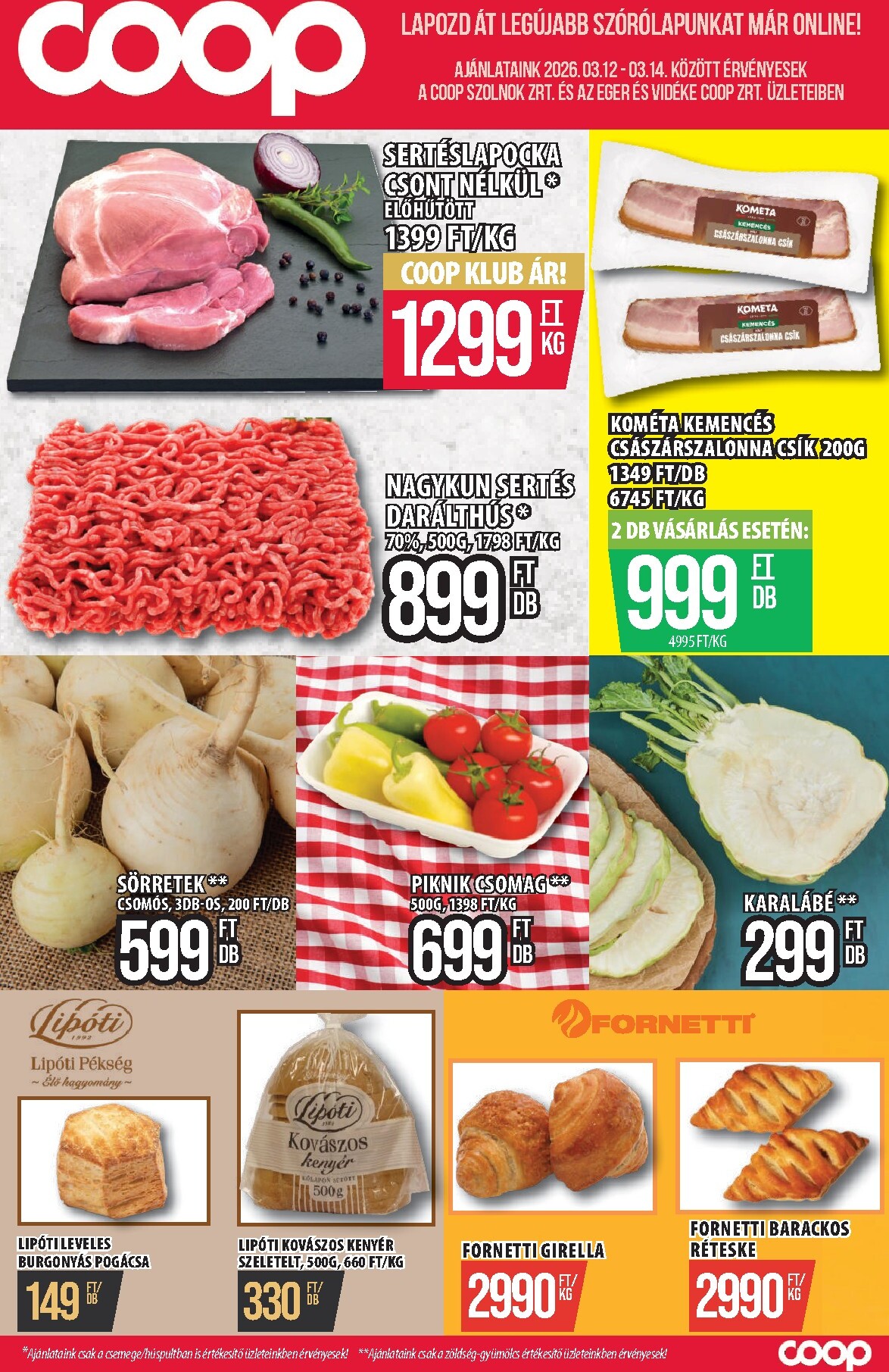 coop - Coop - Szolnok akciós újság, érvényes 2026.03.12. - 2026.03.14.