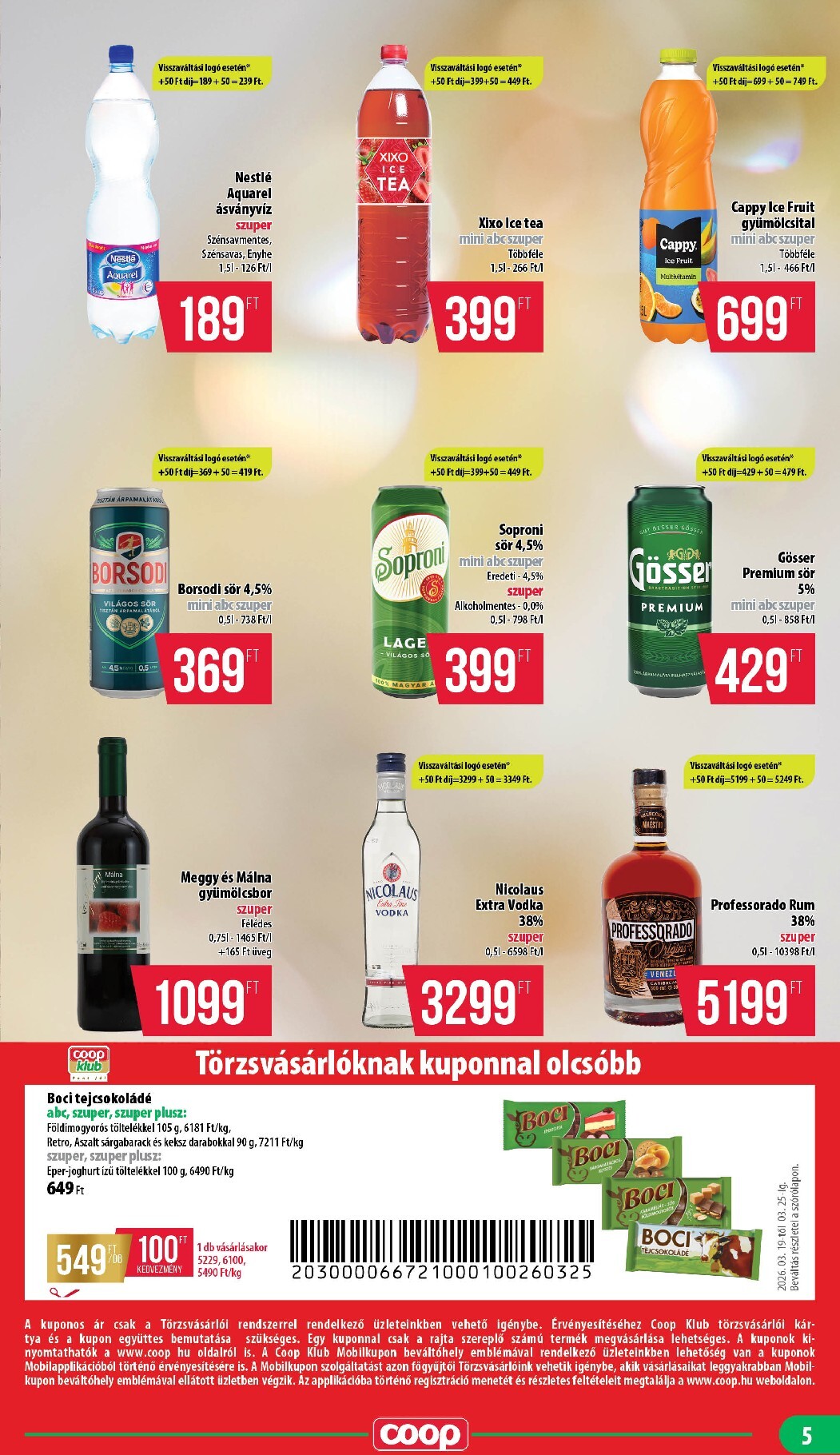 coop - Coop - Mecsek akciós újság, érvényes 2026.03.19. - 2026.03.25. - page: 5