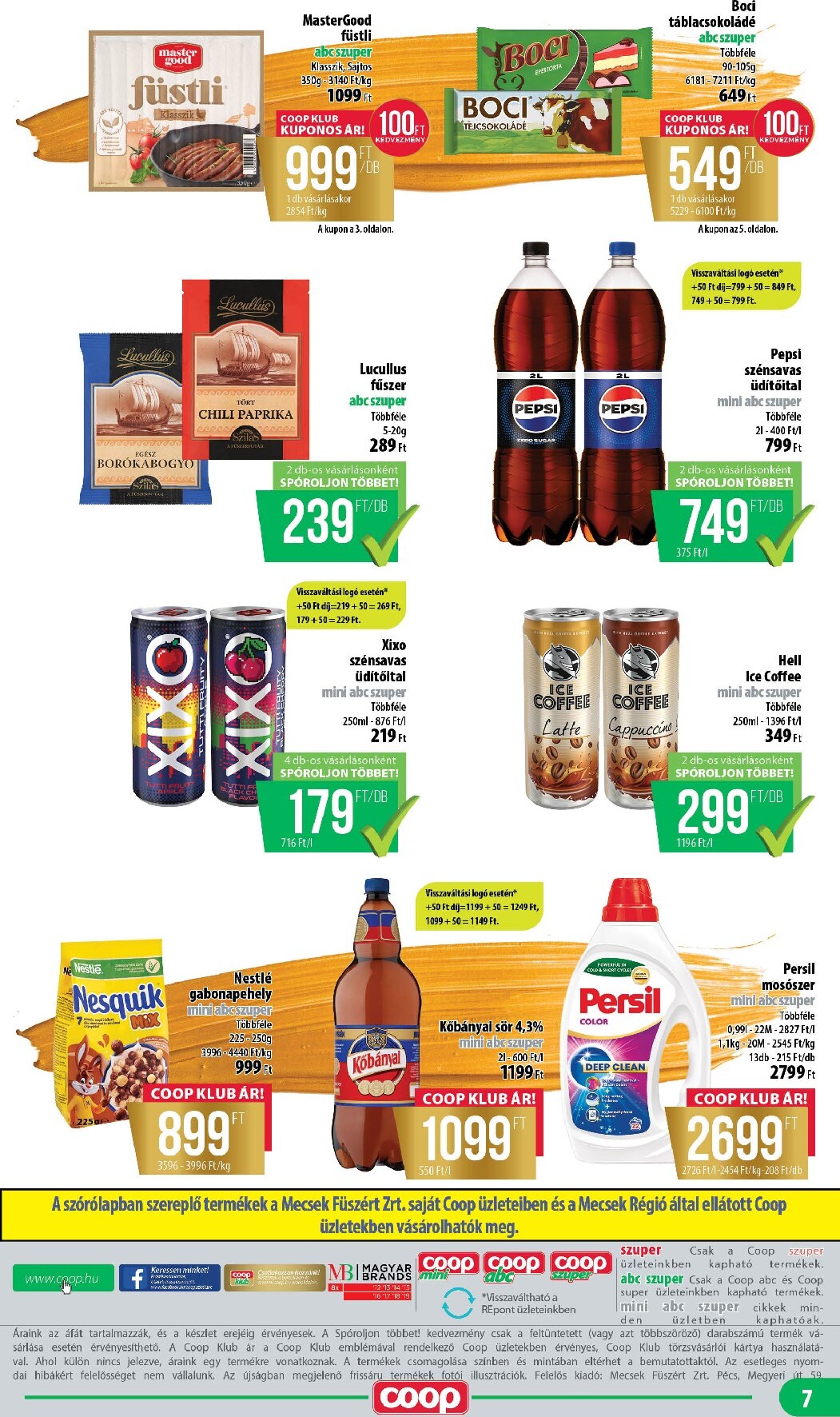coop - Coop - Mecsek akciós újság, érvényes 2026.03.19. - 2026.03.25. - page: 7