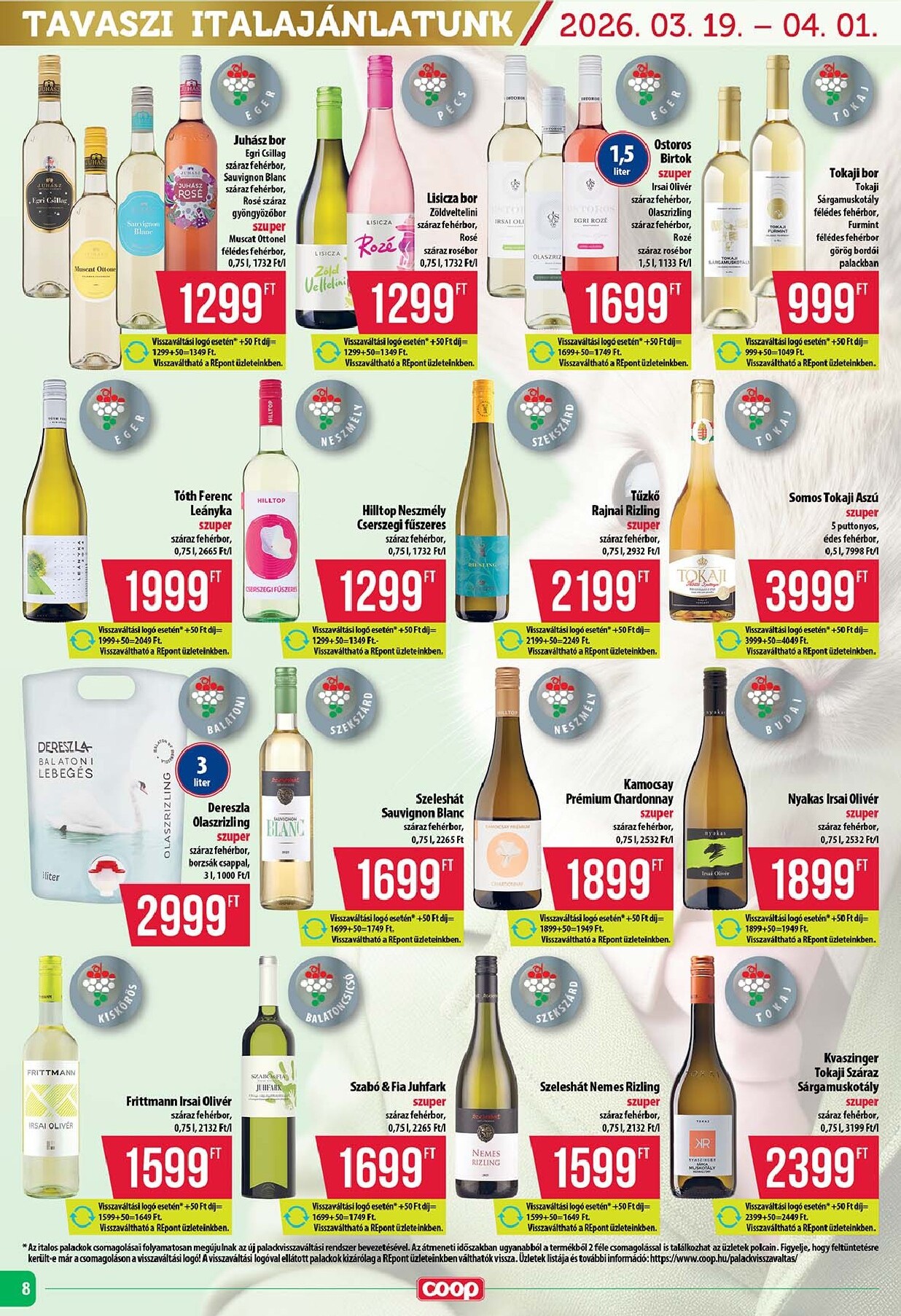 coop - Coop - Tisza - Abc-Szuper akciós újság, érvényes 2026.03.19. - 2026.03.25. - page: 8