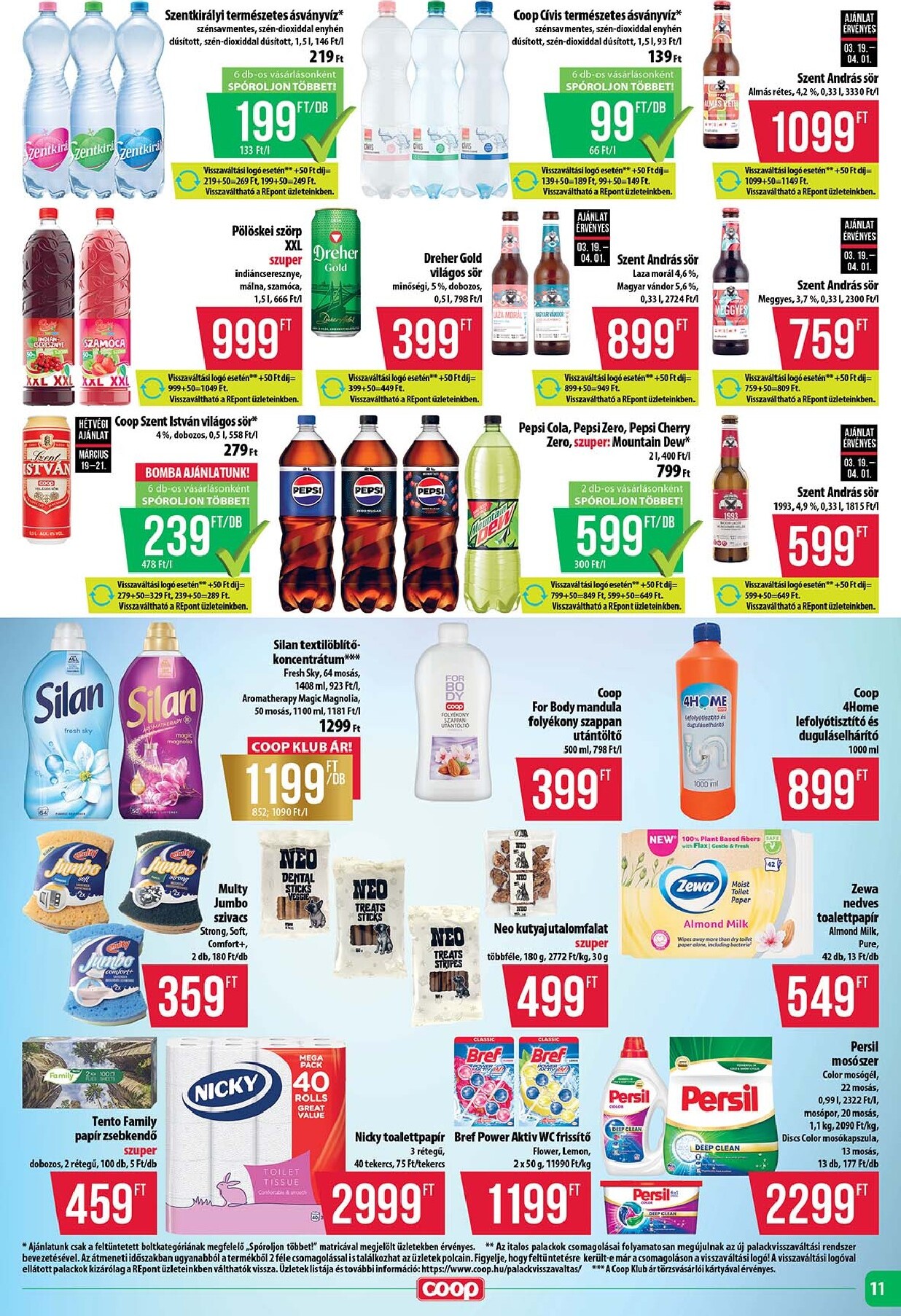 coop - Coop - Tisza - Abc-Szuper akciós újság, érvényes 2026.03.19. - 2026.03.25. - page: 11