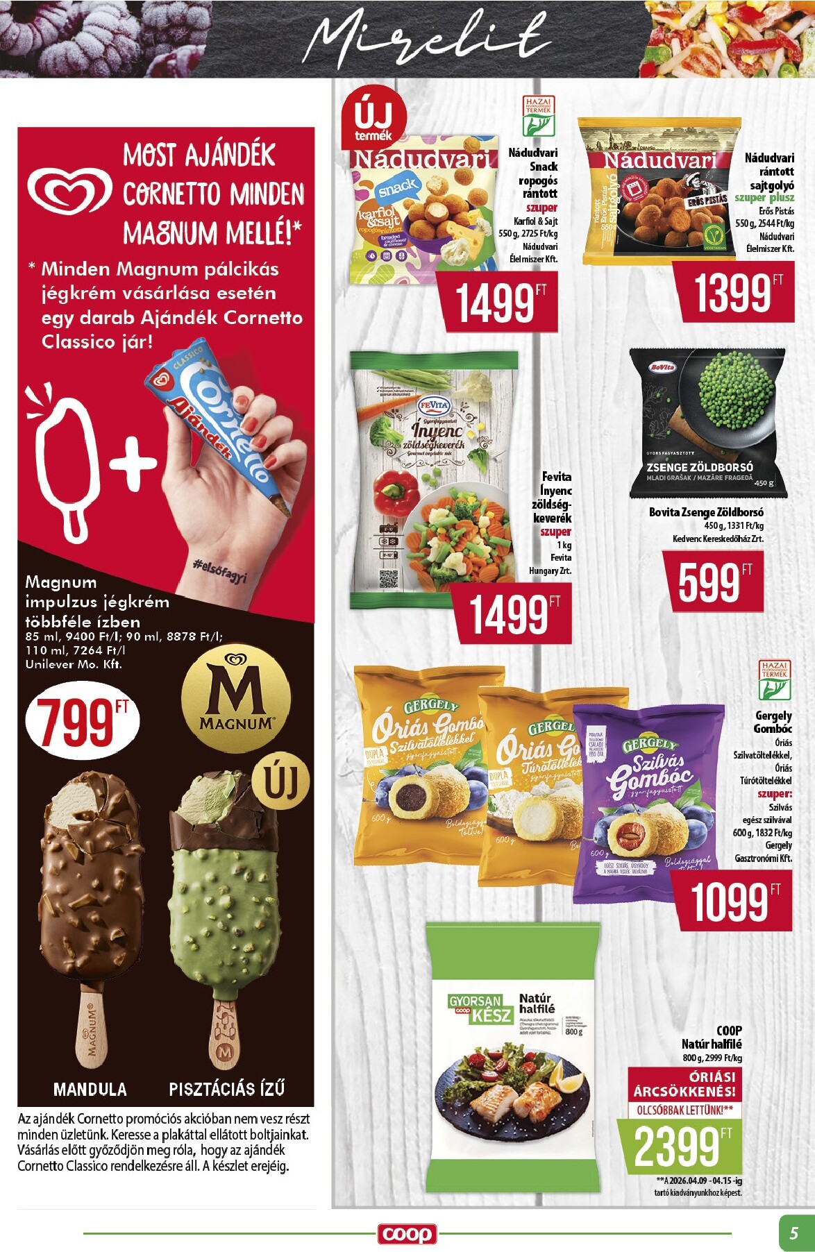 coop - A jövőbeli Coop - Alföld akciós újság csütörtöktől 2026.04.23.-tól szerdától 2026.04.29.-ig érvényes. - page: 5