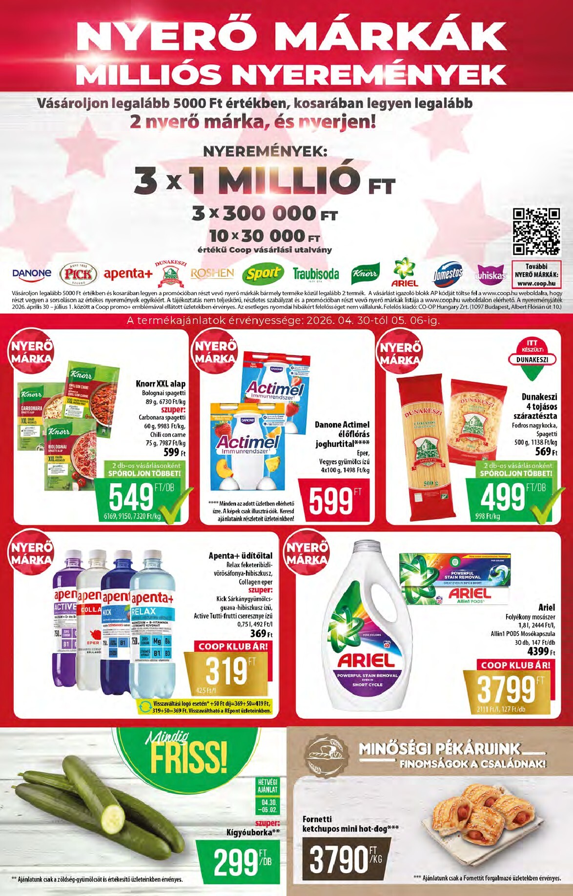 coop - A jövőbeli Coop - Abc-Szuper akciós újság csütörtöktől 2026.04.30.-tól szerdától 2026.05.06.-ig érvényes. - page: 4