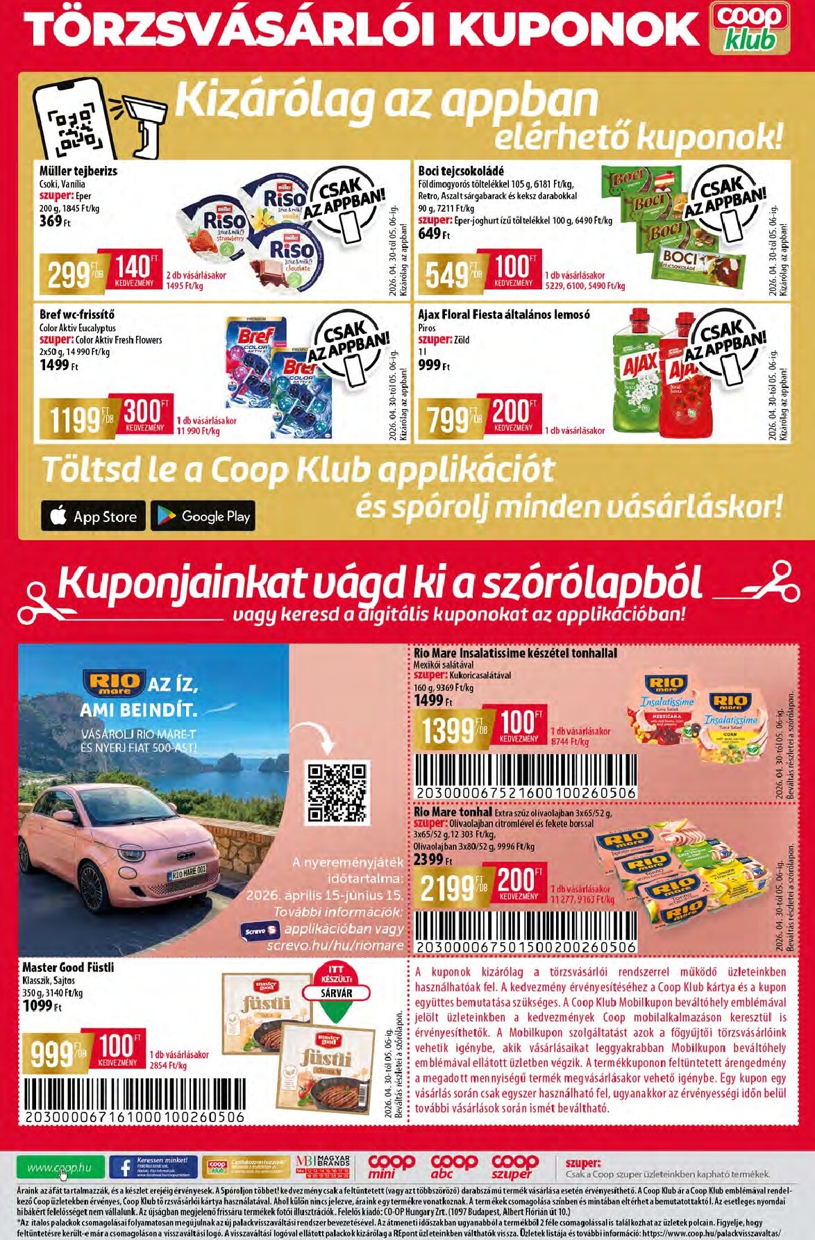 coop - A jövőbeli Coop - Alföld - Abc-Szuper akciós újság csütörtöktől 2026.04.30.-tól szerdától 2026.05.06.-ig érvényes. - page: 12