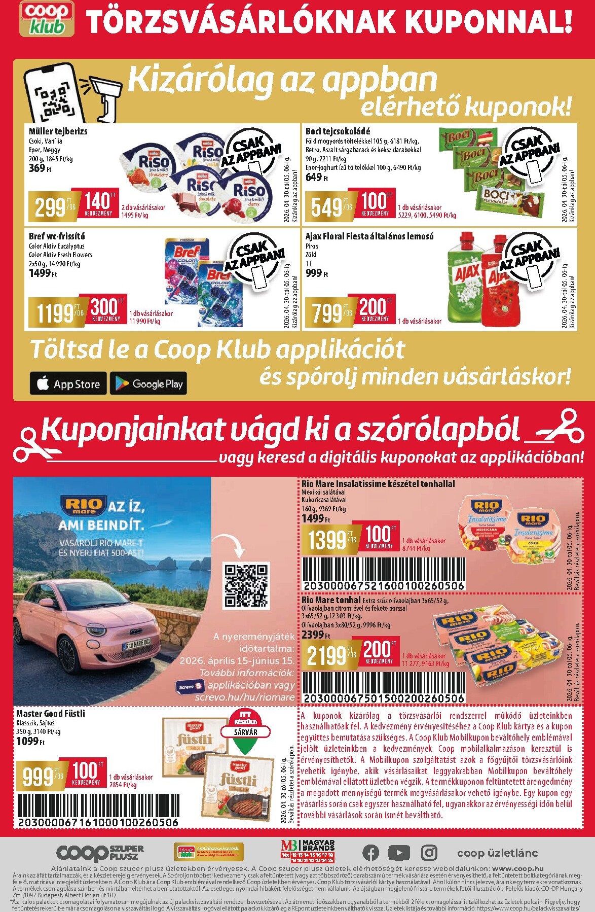 coop - A jövőbeli Coop - Tisza Szuper Plusz akciós újság csütörtöktől 2026.04.30.-tól szerdától 2026.05.06.-ig érvényes. - page: 12