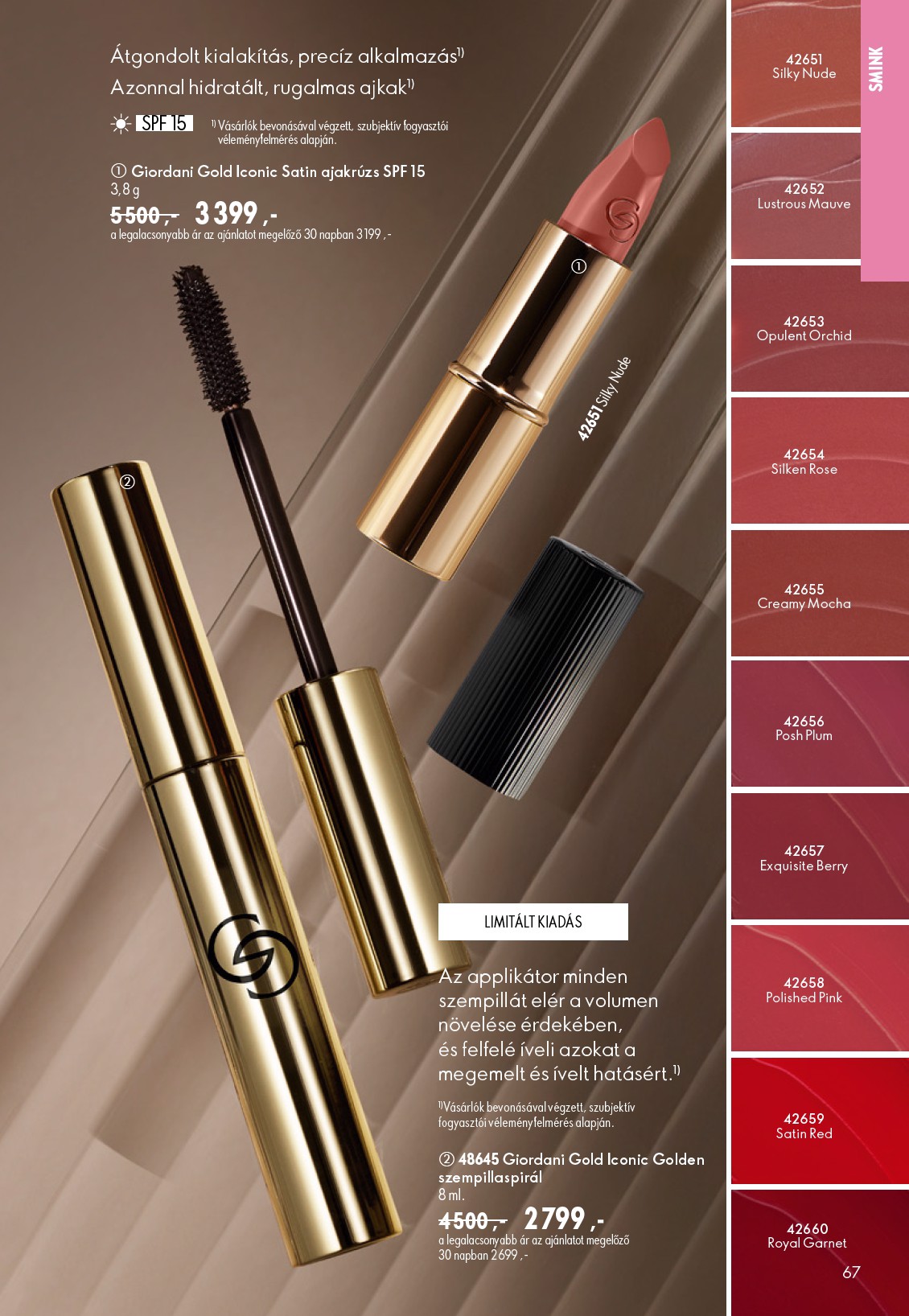 oriflame - Aktuális Oriflame szórólap érvényes szerdától 2026.06.17.-től keddtől 2026.07.07.-ig - page: 67