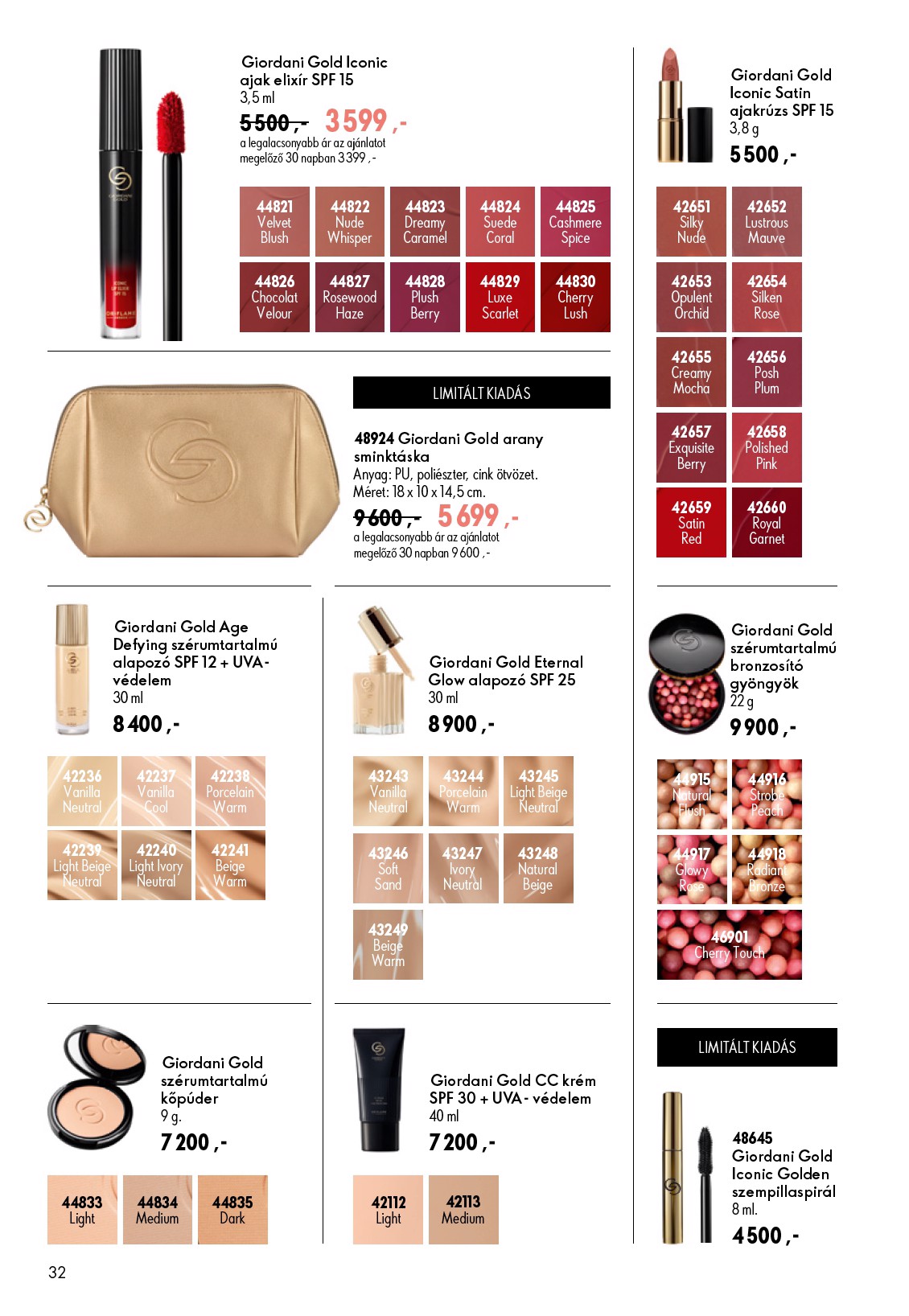 oriflame - Aktuális Oriflame szórólap érvényes szerdától 2026.07.08.-től keddtől 2026.07.28.-ig - page: 32