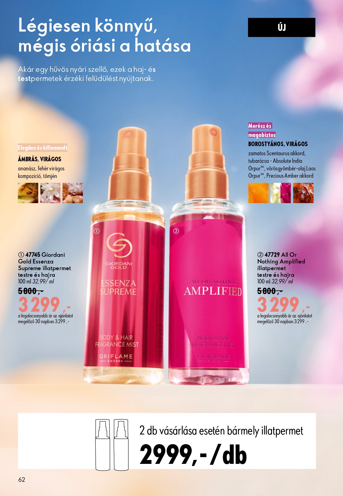oriflame - Aktuális Oriflame szórólap érvényes szerdától 2026.07.08.-től keddtől 2026.07.28.-ig - page: 62