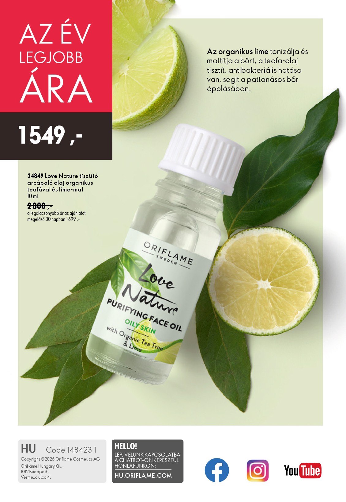 oriflame - Aktuális Oriflame szórólap érvényes szerdától 2026.07.08.-től keddtől 2026.07.28.-ig - page: 148