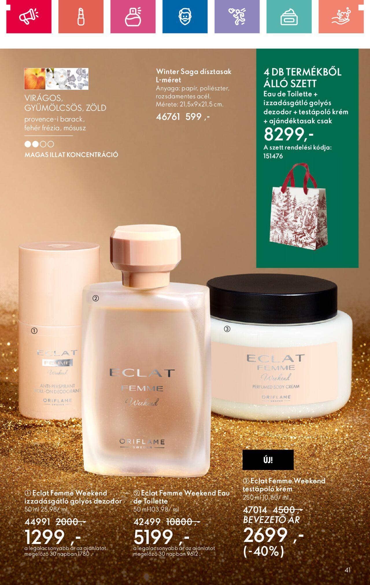 oriflame - Akciós újság új Oriflame 2024.11.10. - 2024.11.30. - page: 41 oriflame - Akciós újság új Oriflame 2024.11.10. - 2024.11.30. - page: 41
