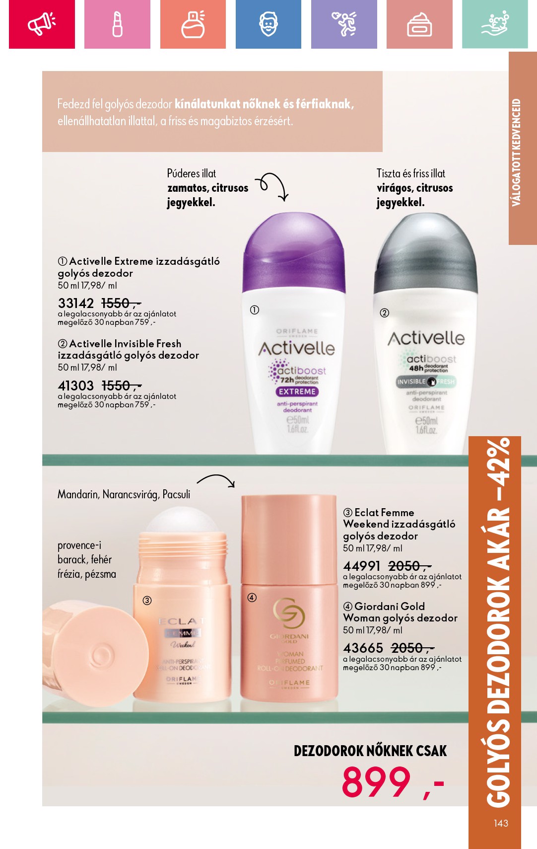 oriflame - Oriflame akciós újság, érvényes 08.17. - 09.06. - page: 143