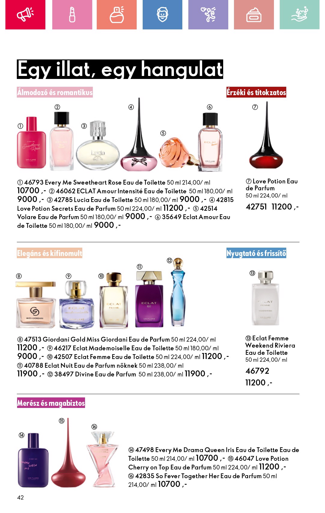 oriflame - Oriflame akciós újság, érvényes 08.17. - 09.06. - page: 42