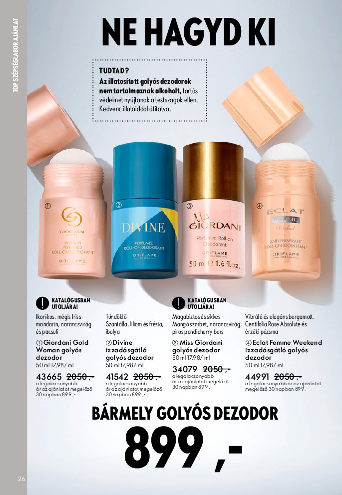 oriflame - Oriflame akciós újság, érvényes 09.07. - 09.30. - page: 26