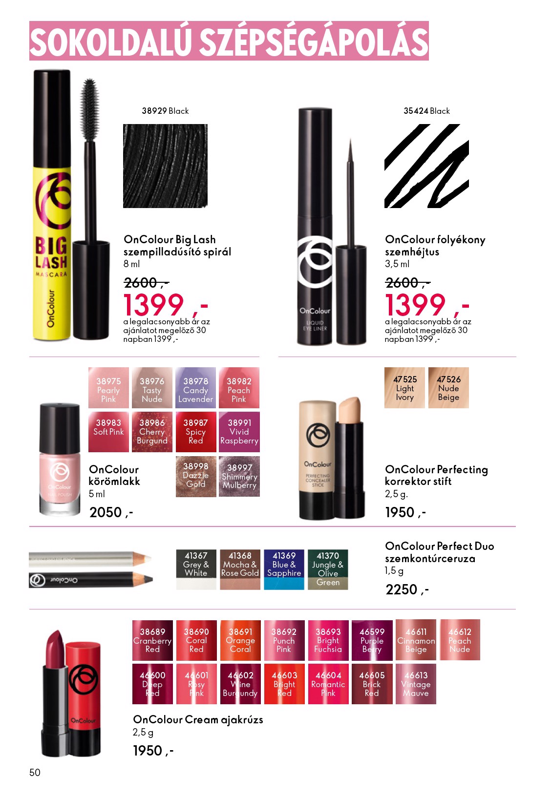 oriflame - Oriflame akciós újság, érvényes 10.01. - 10.21. - page: 50