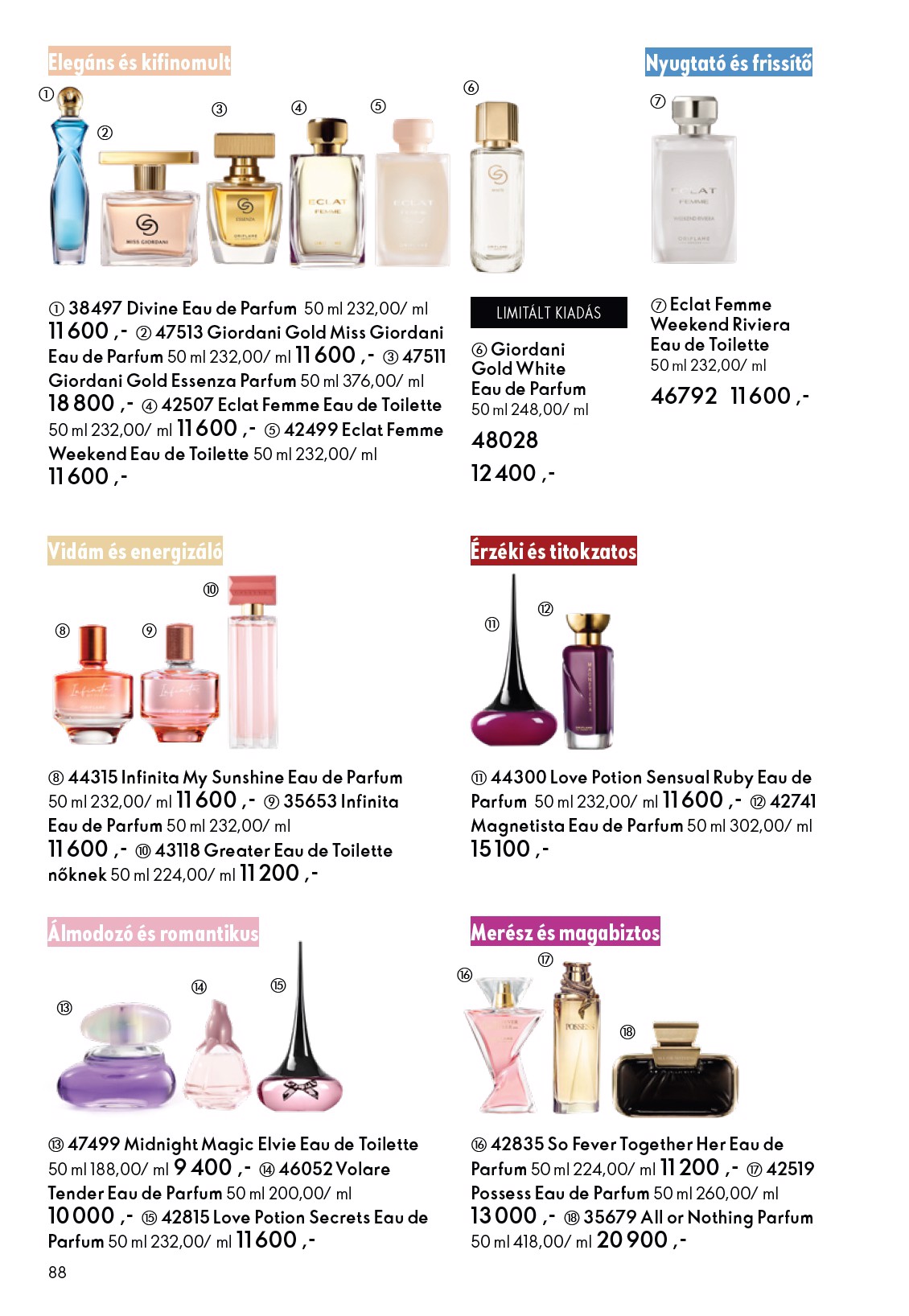 oriflame - Oriflame akciós újság, érvényes 2026.02.11. - 2026.03.03. - page: 88