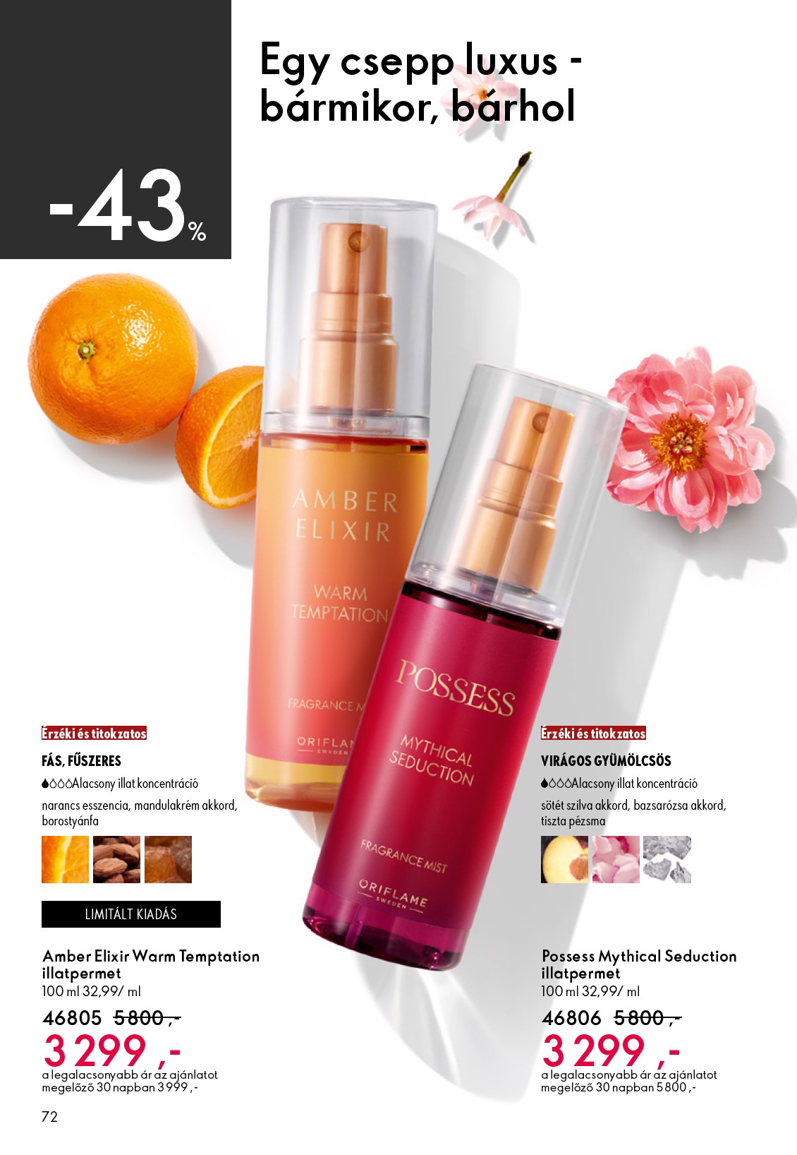 oriflame - Aktuális Oriflame szórólap érvényes szerdától 2026.04.15.-től keddtől 2026.05.05.-ig - page: 72