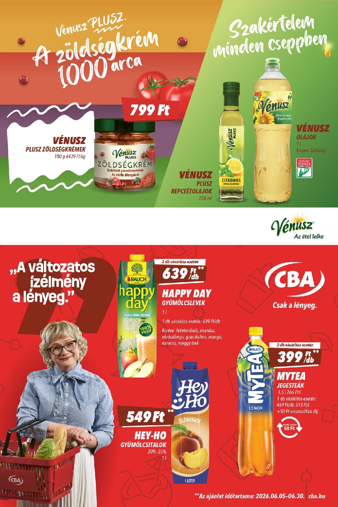 cba - A jövőbeli CBA akciós újság csütörtöktől 2026.06.18.-tól szerdától 2026.06.24.-ig érvényes. - page: 6