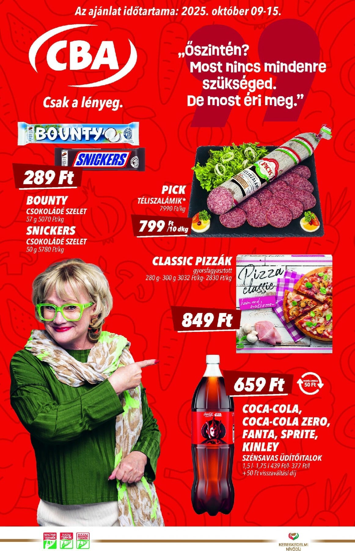 cba - CBA akciós újság, érvényes 10.09. - 10.15.